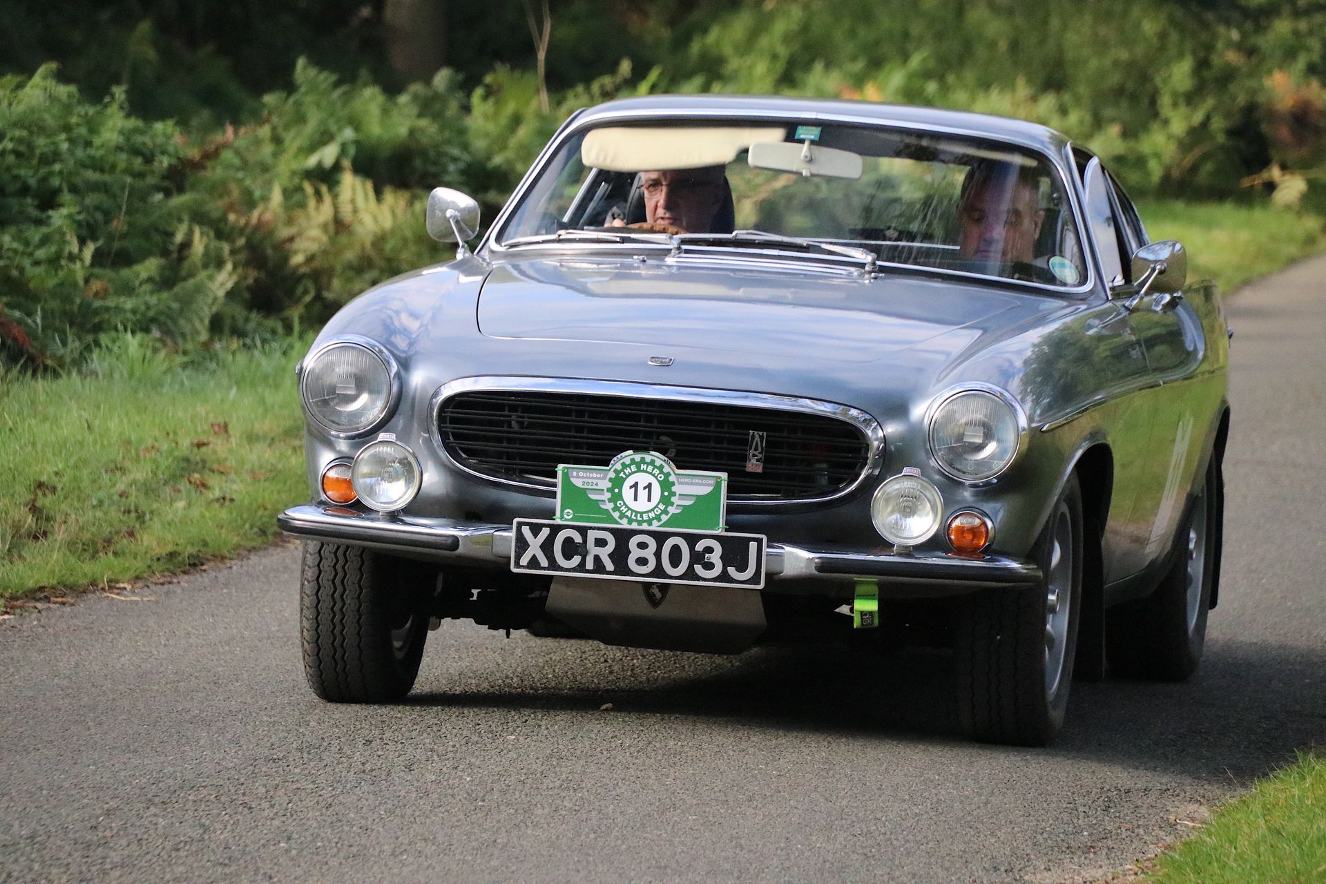 Hero Challenge 3 classic cars rallying around the Lincolnshire wolds