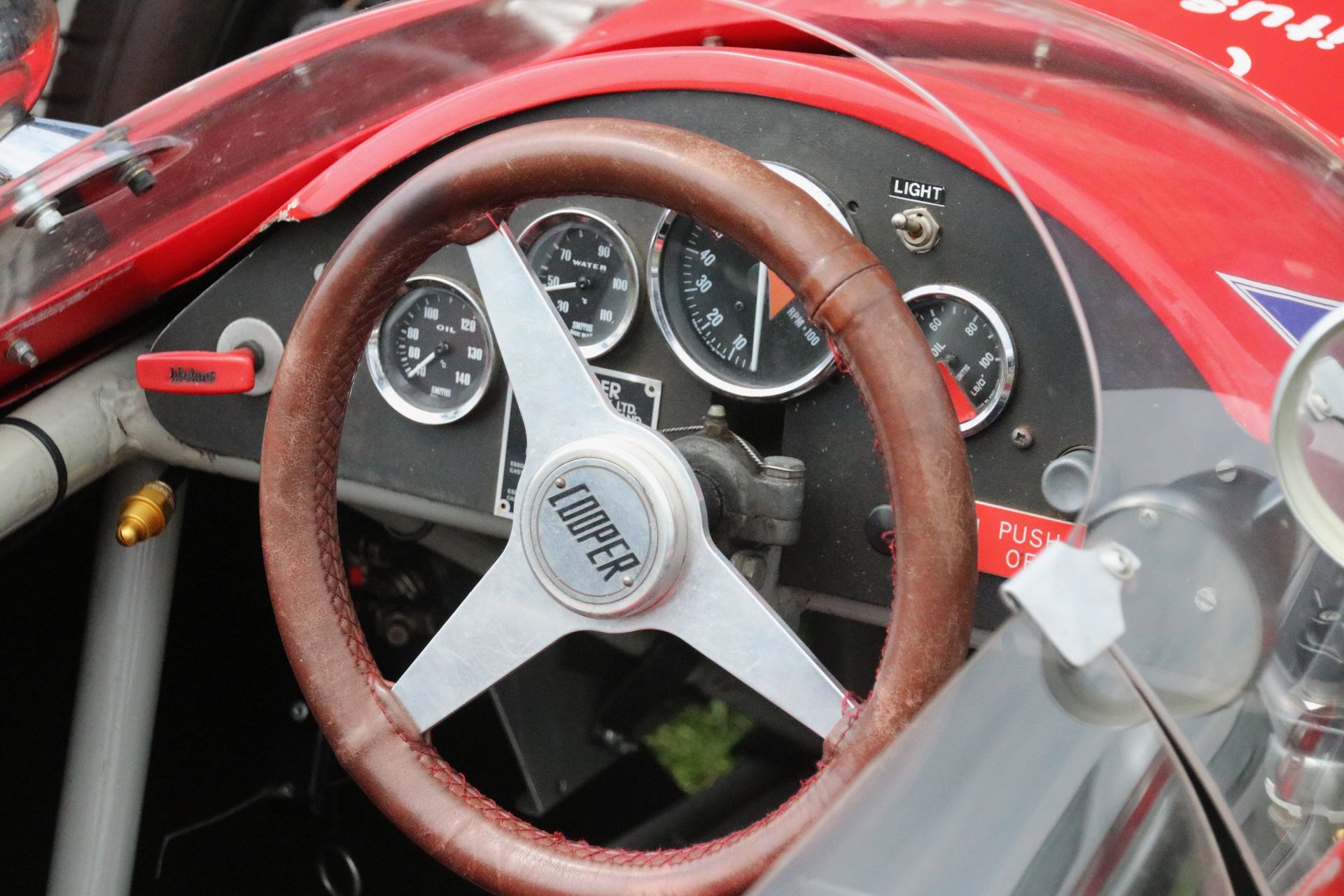 HSCC maintaining historic races cars in the paddock at Cadwell Park