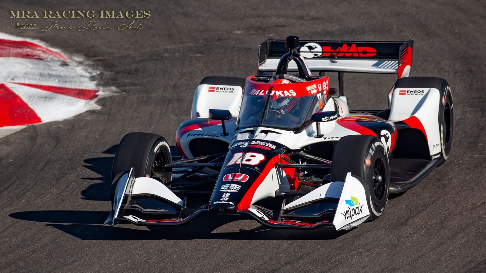#18 Dale Coyne racing with HMD Motorsports Honda driven by David Malukas