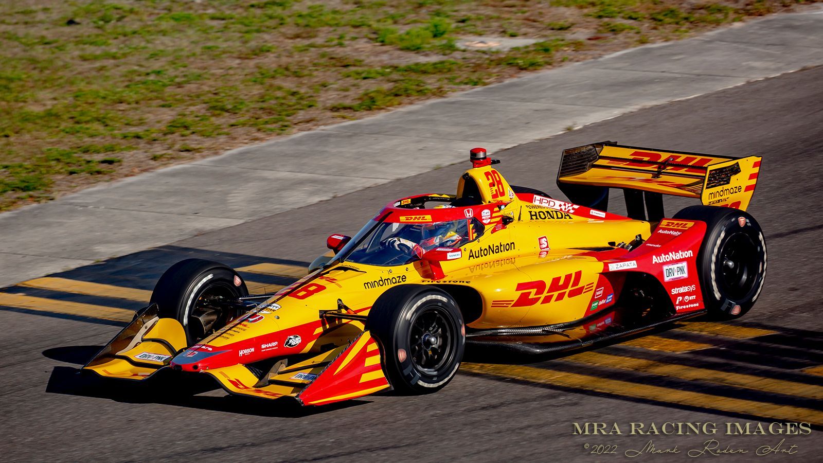 #28 Andretti Autosport Honda driven by Romain Grosjean