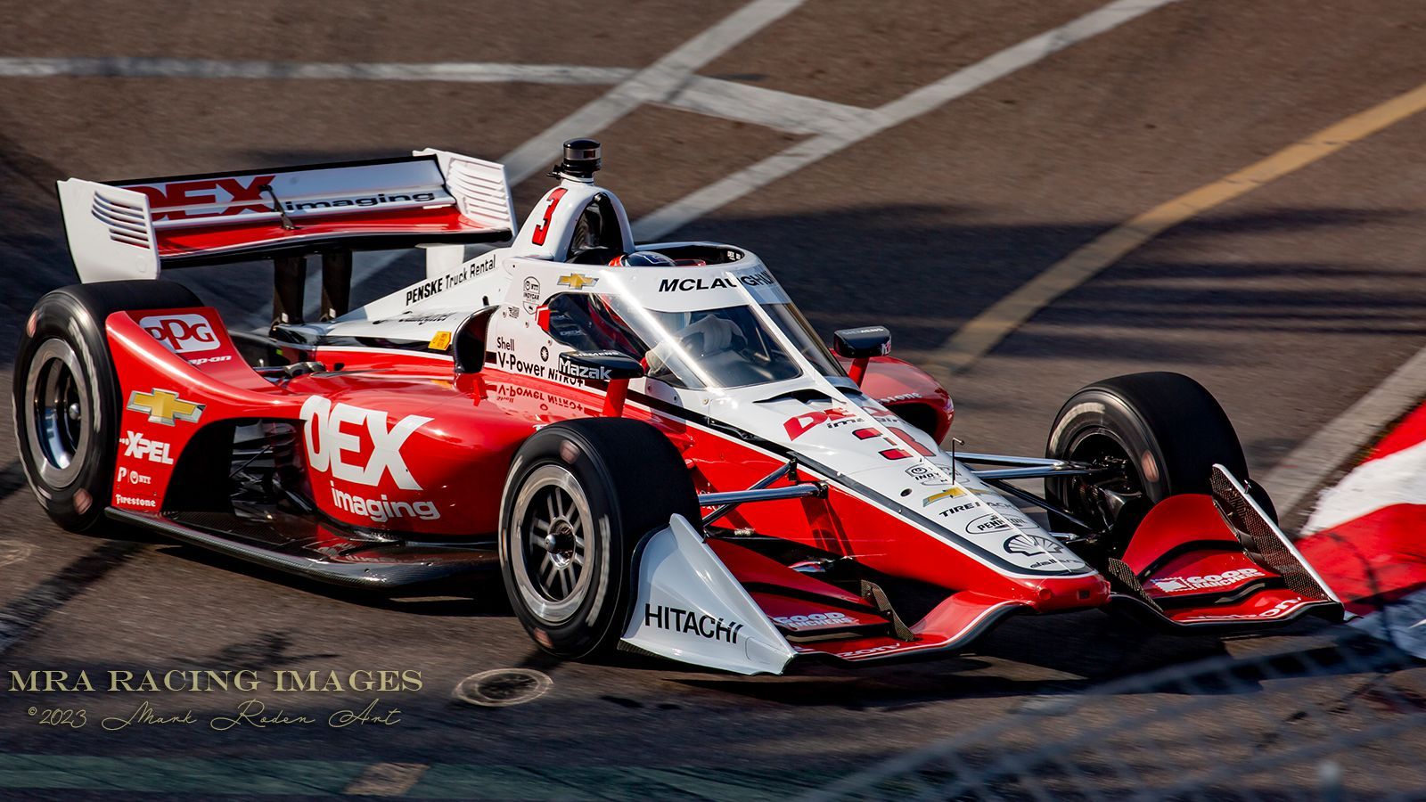 #3 Team Penske Chevrolet driven by Scott McLaughlin: