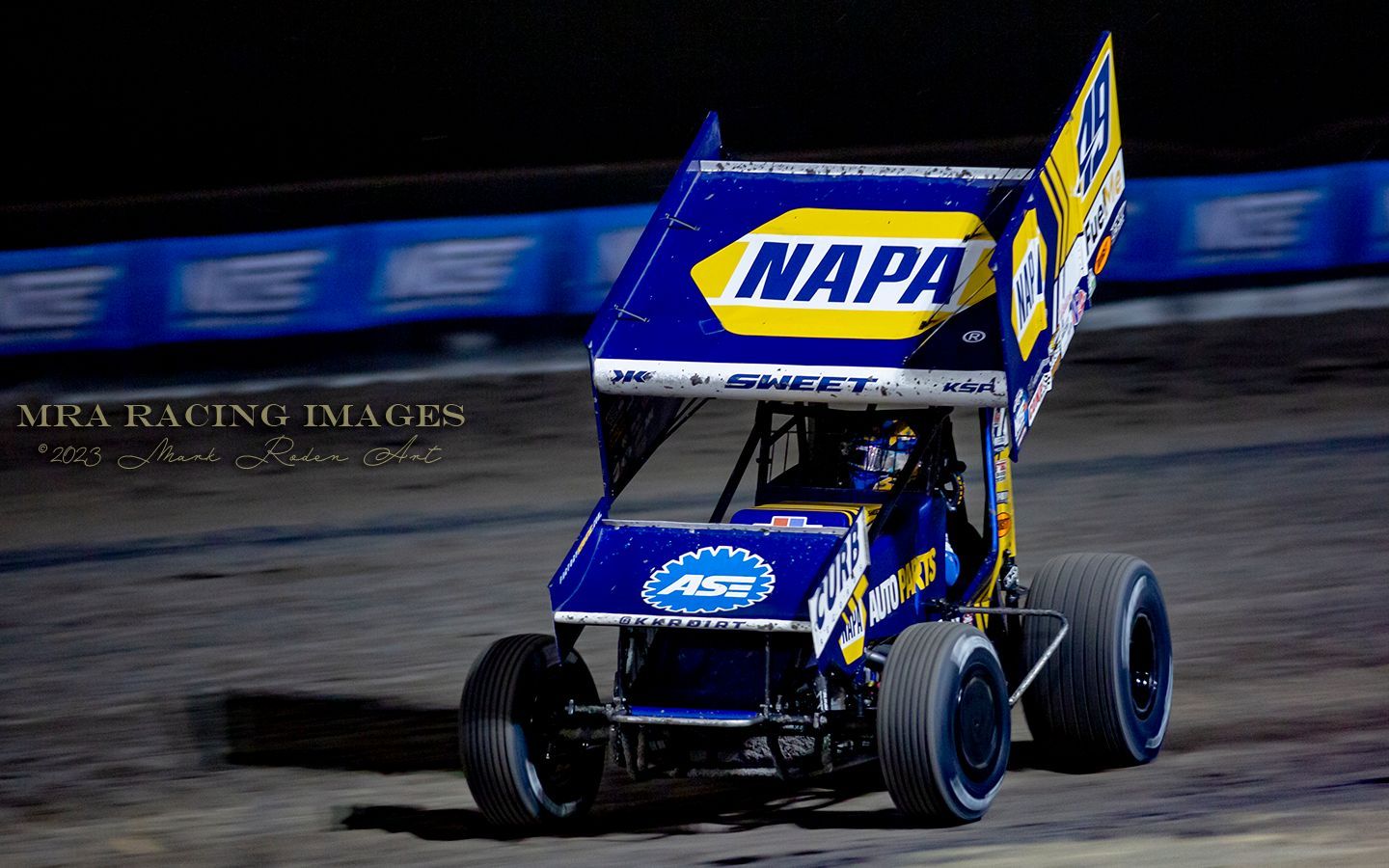 Brad Sweet, Winner of the Friday Night World of Outlaws 410 Sprint A Feature Race