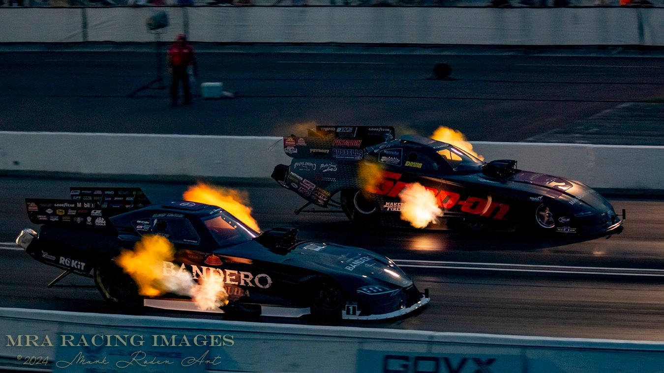Photographing drag racing at the U.S. Nationals at Indianapolis Raceway Park