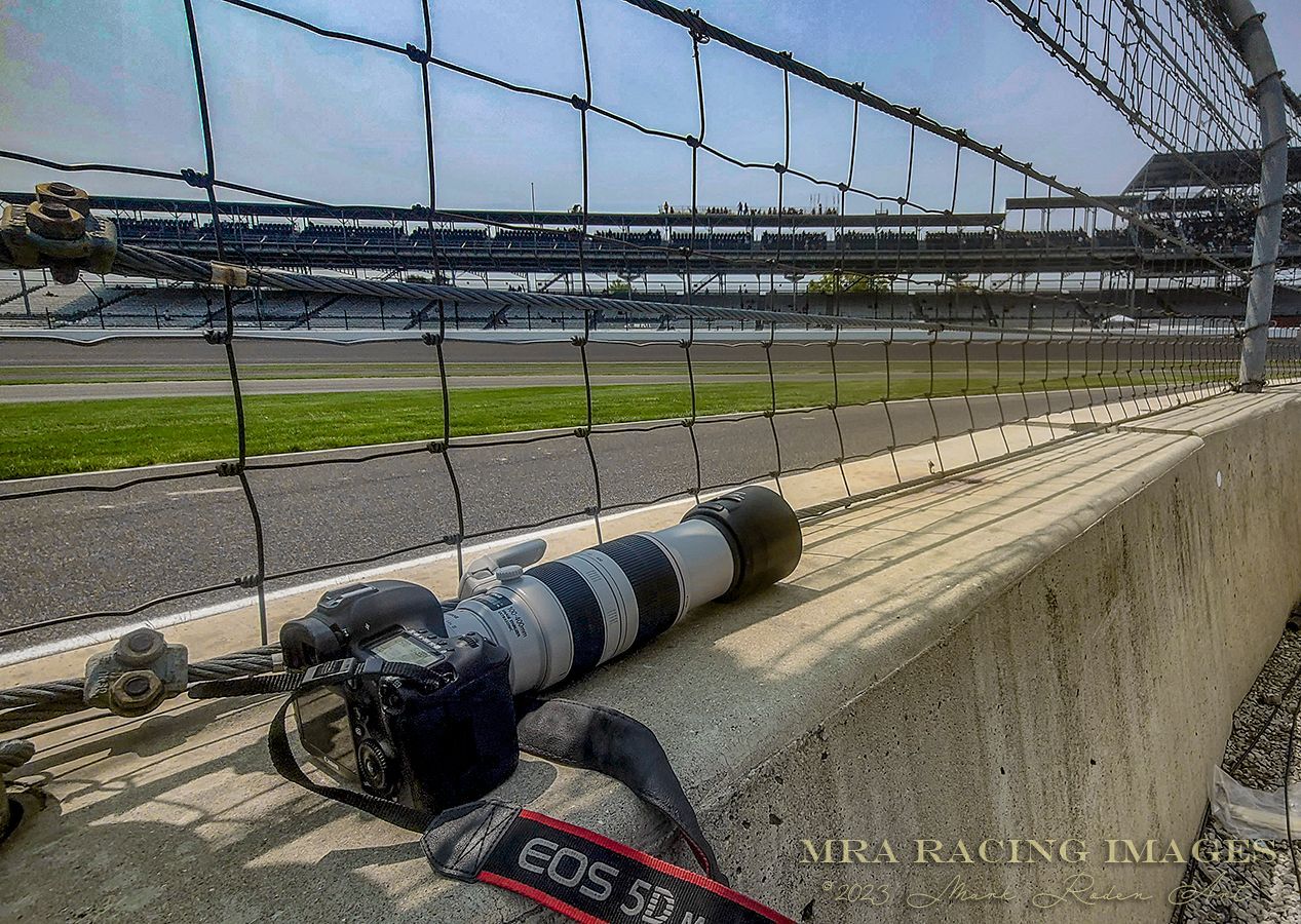 photographing the 2023 Indianapolis 500 Practice Week