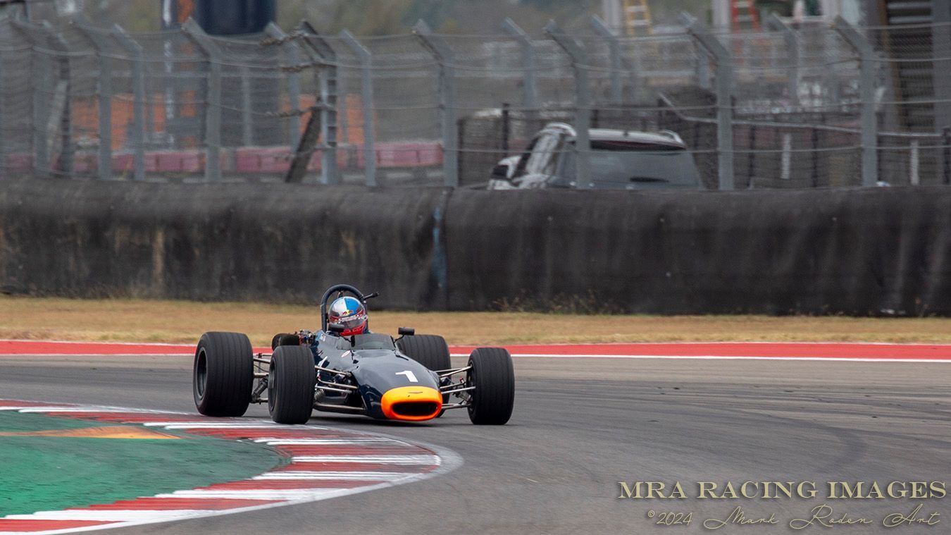 Travis Engen racing at COTA