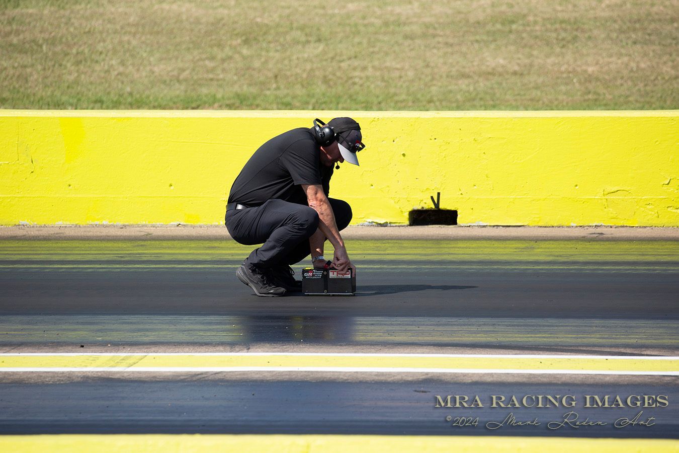 Laying down VHT track bite at the Texas Motorplex drag strip