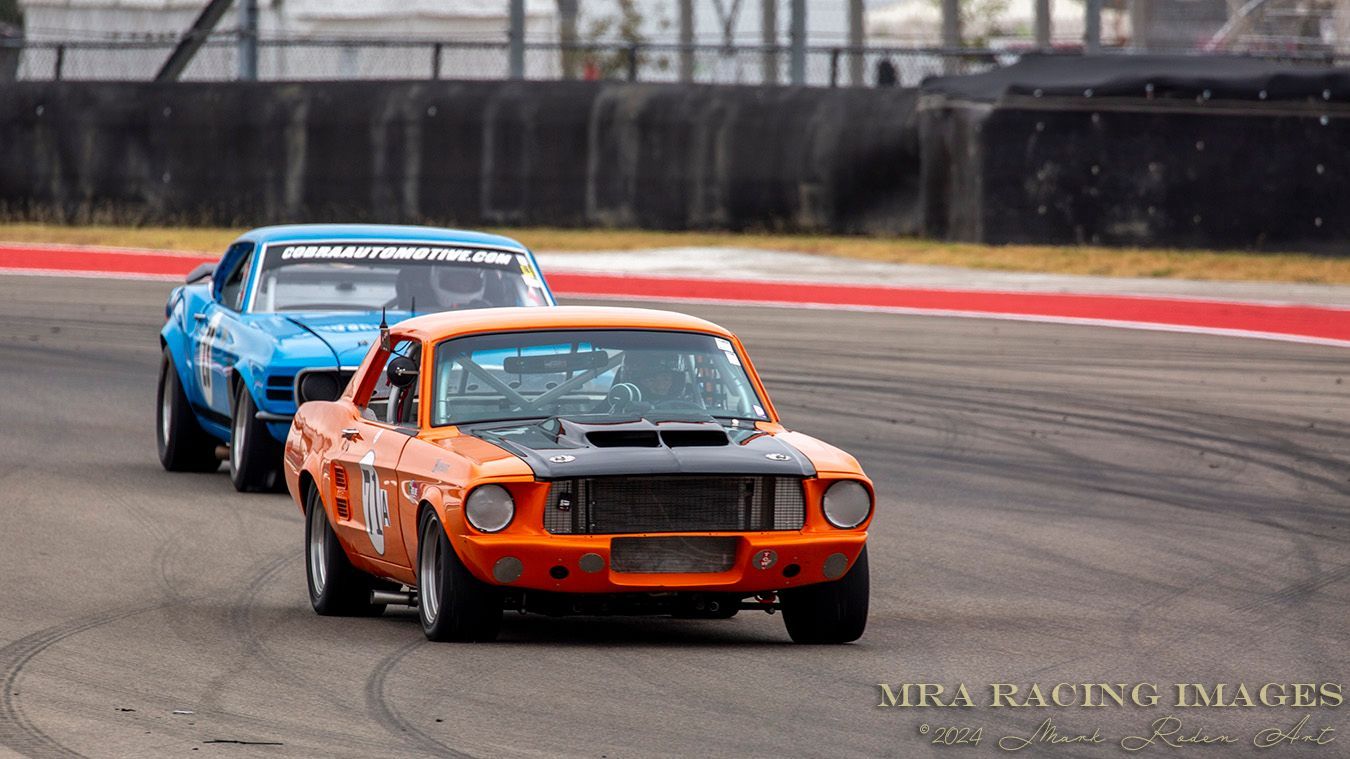 American muscle cars at the COTA SpeedTour