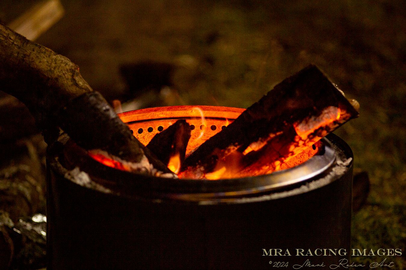 Night pictures of fans at the 24 Hours of Daytona