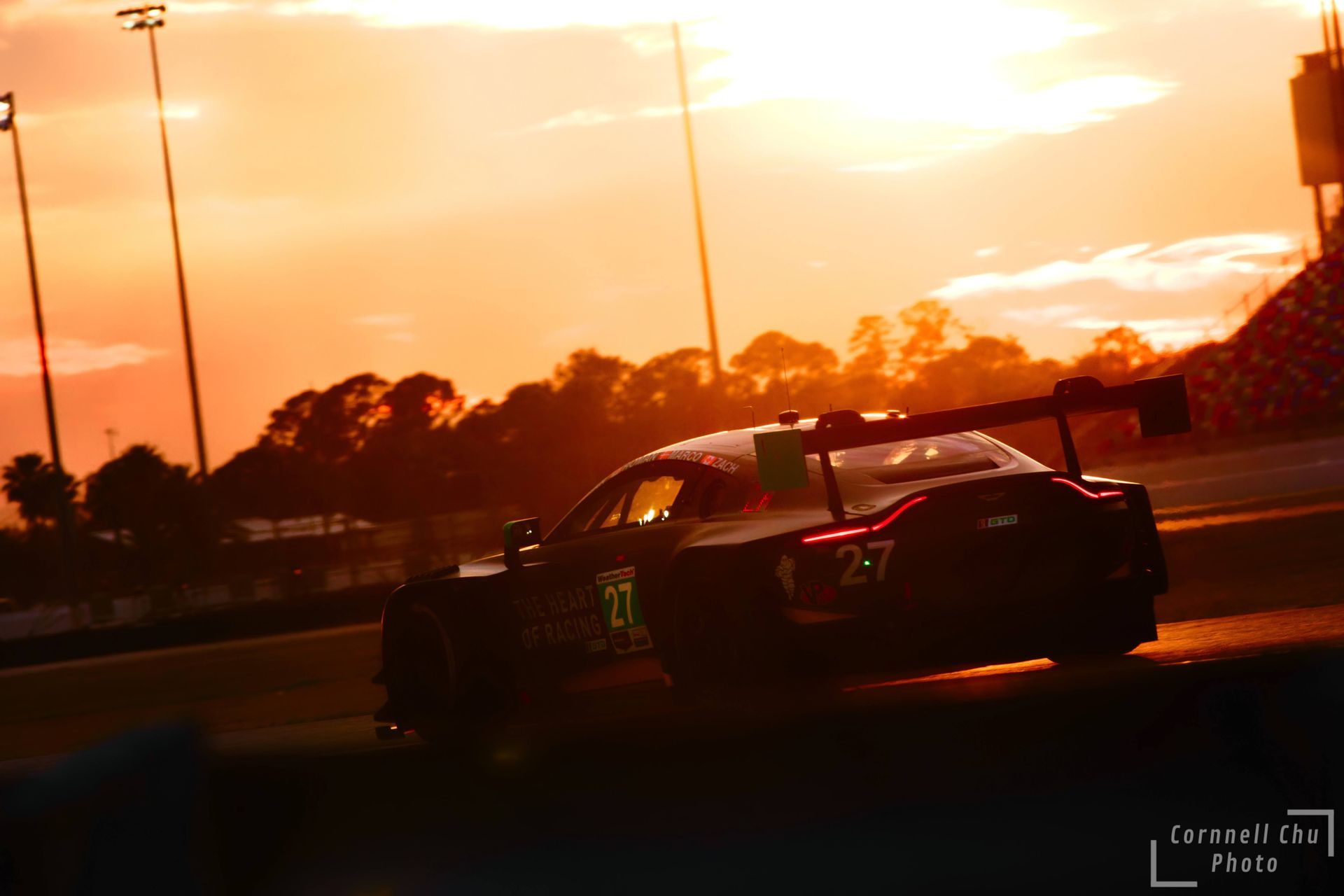 24 Hours of Daytona 2024 sun set