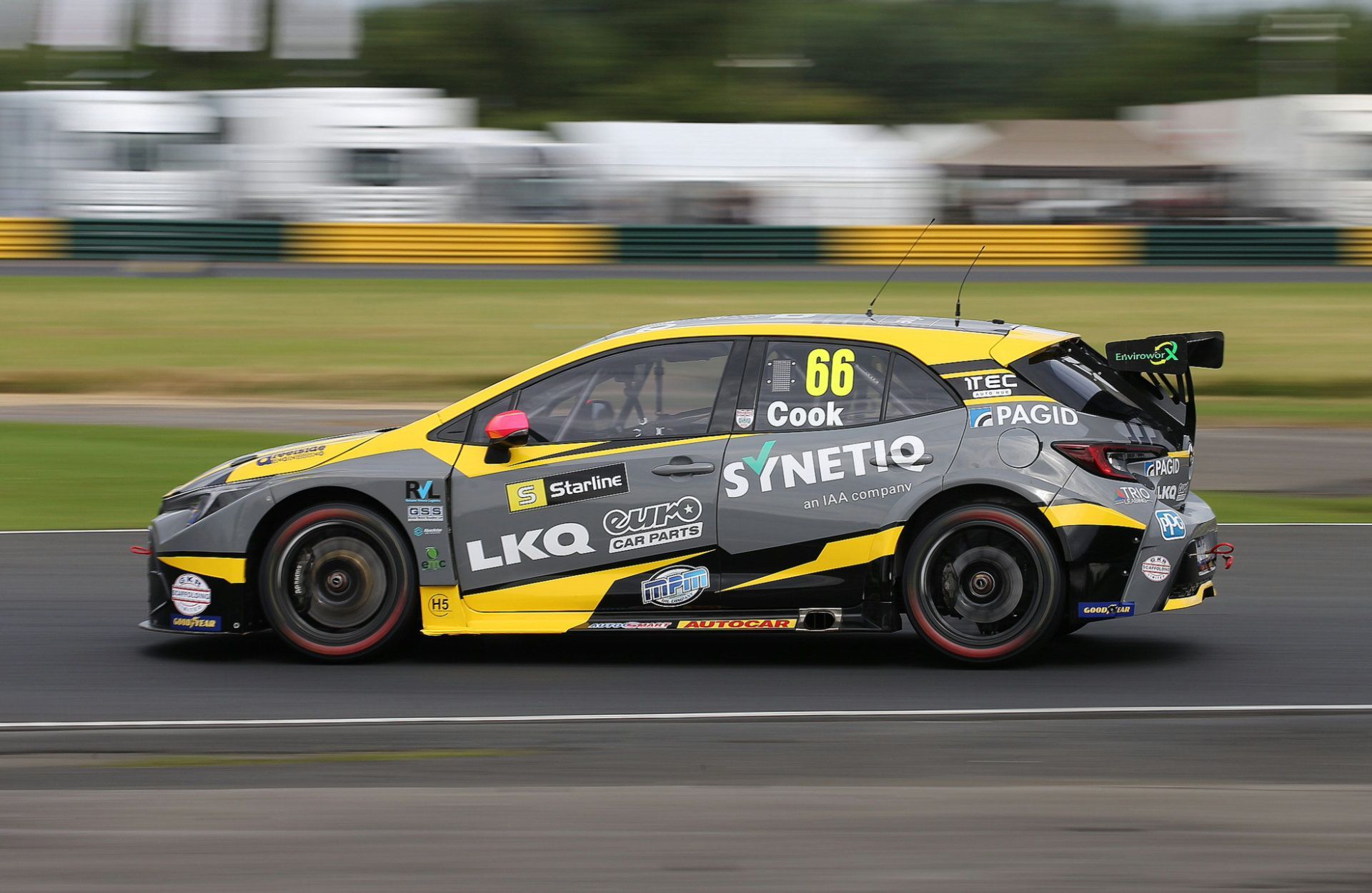 Max Cook winner of BTCC race two at croft