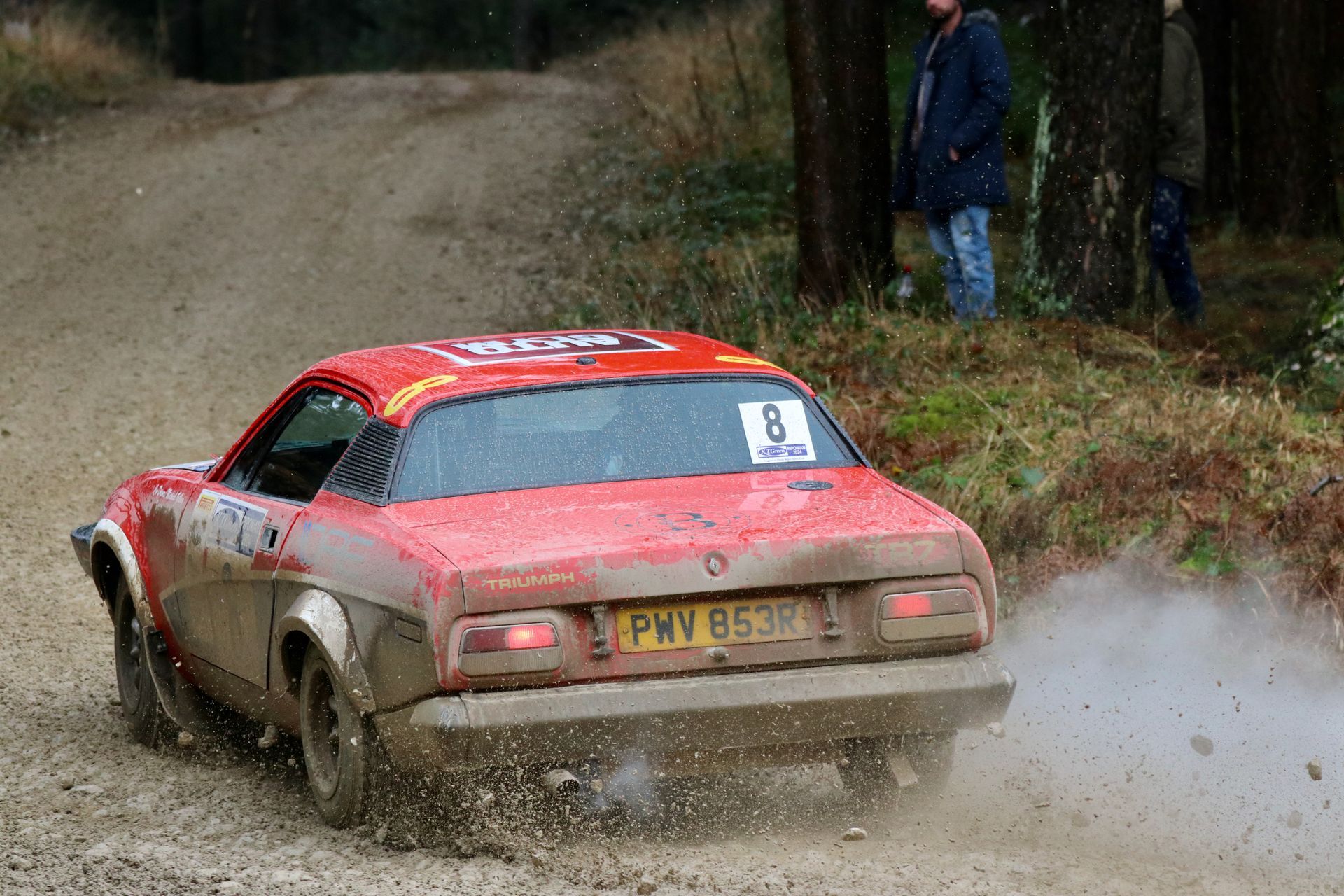 Triumph TR7 Riponian Stage Rally February 2024