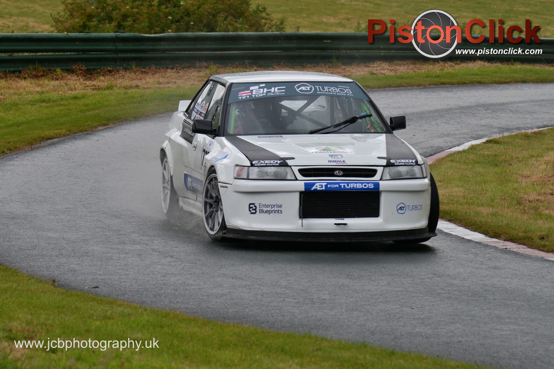 Damien Bradley driving a Subaru Legacy GL at Harewood