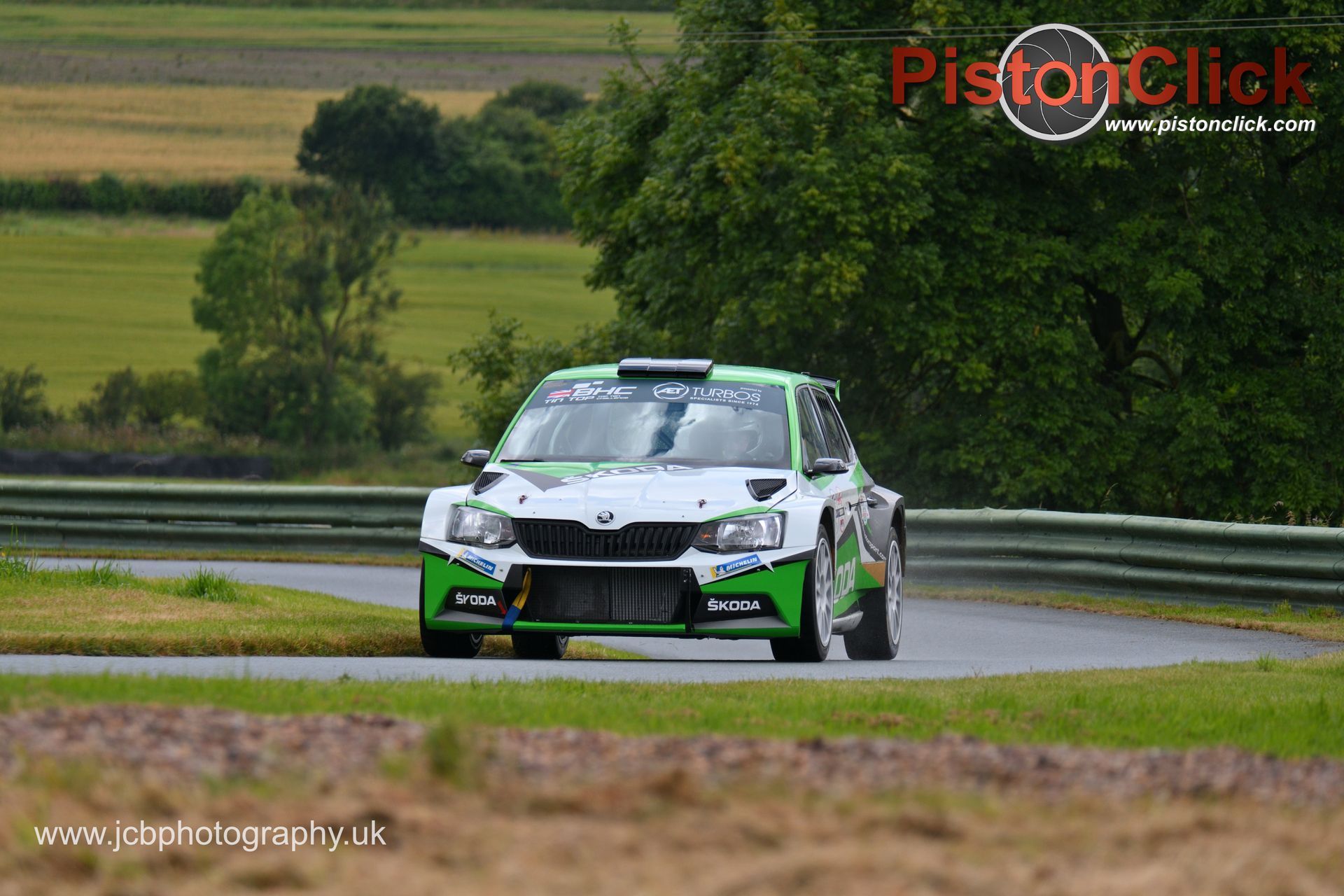 Roger Moran driving a Skoda Fabia R5