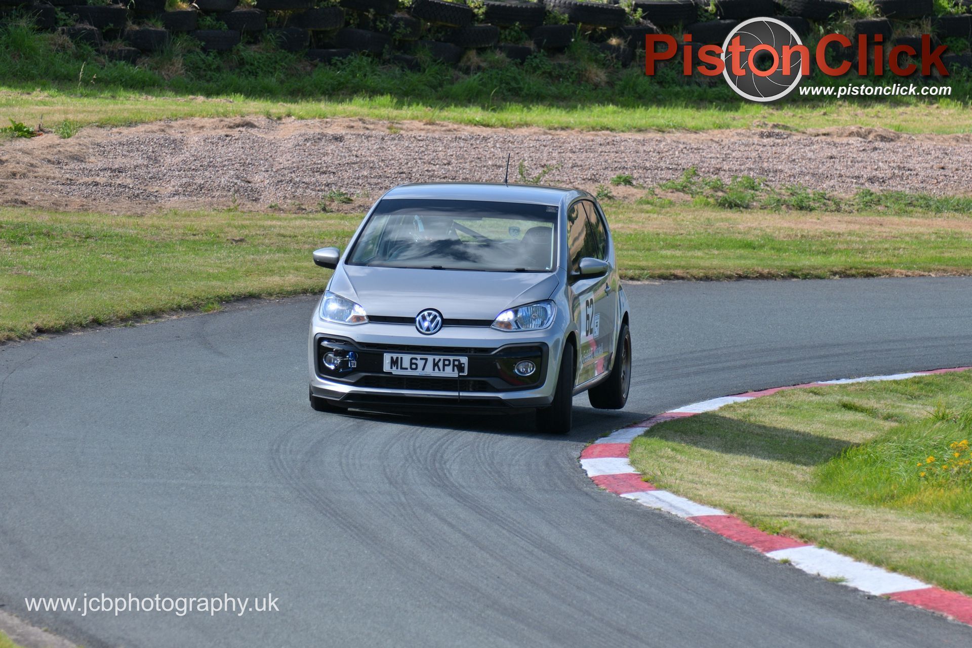 Adam Riley driving the VW UP