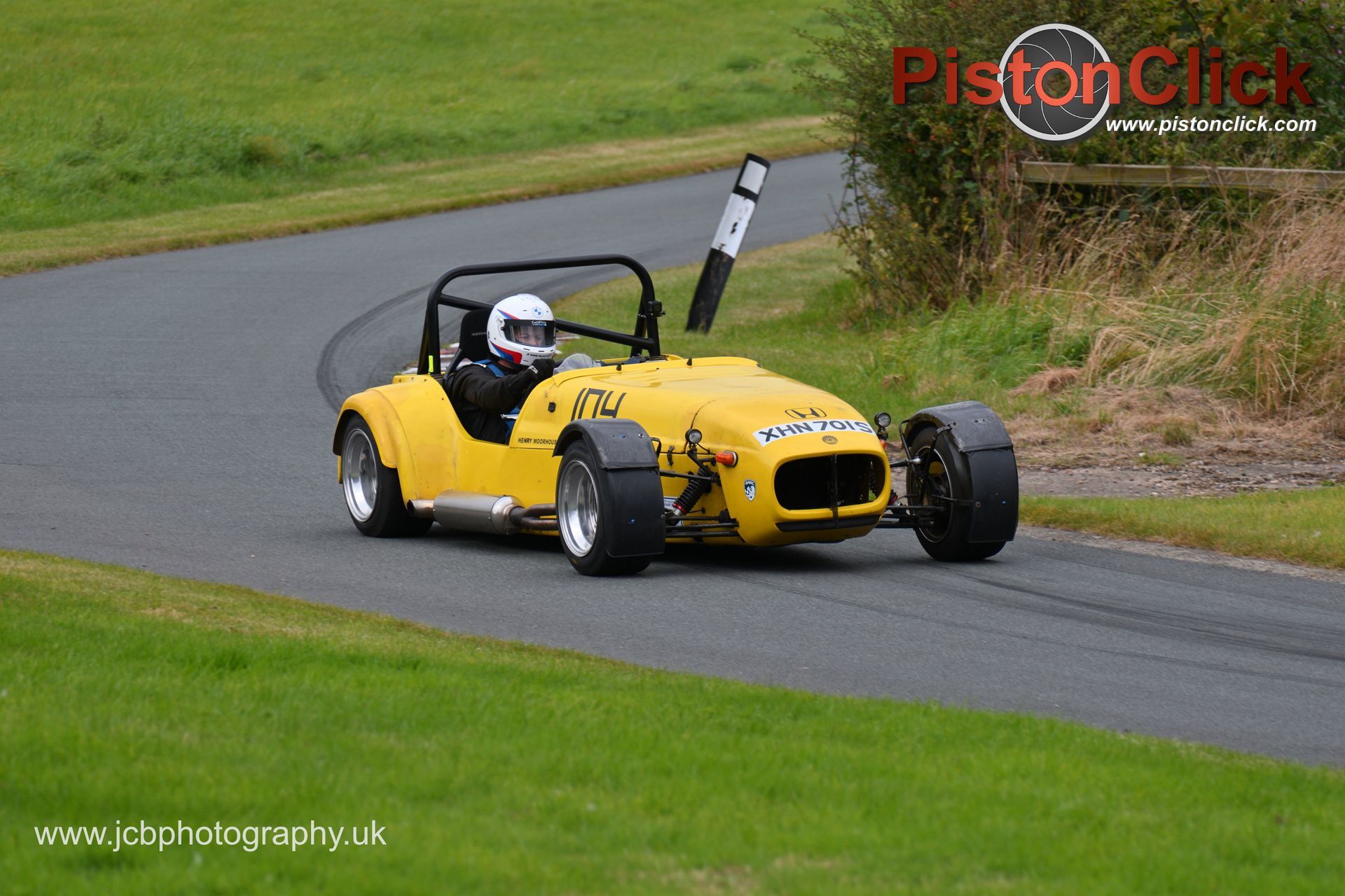 Henry Moorhouse driving the Honda powered Westfield at harewood hillclimb