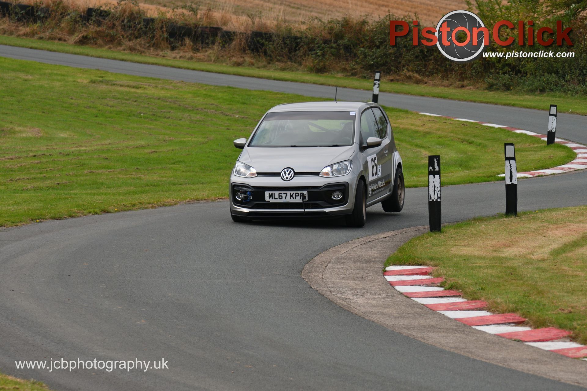 Adam Riley driving the VW UP