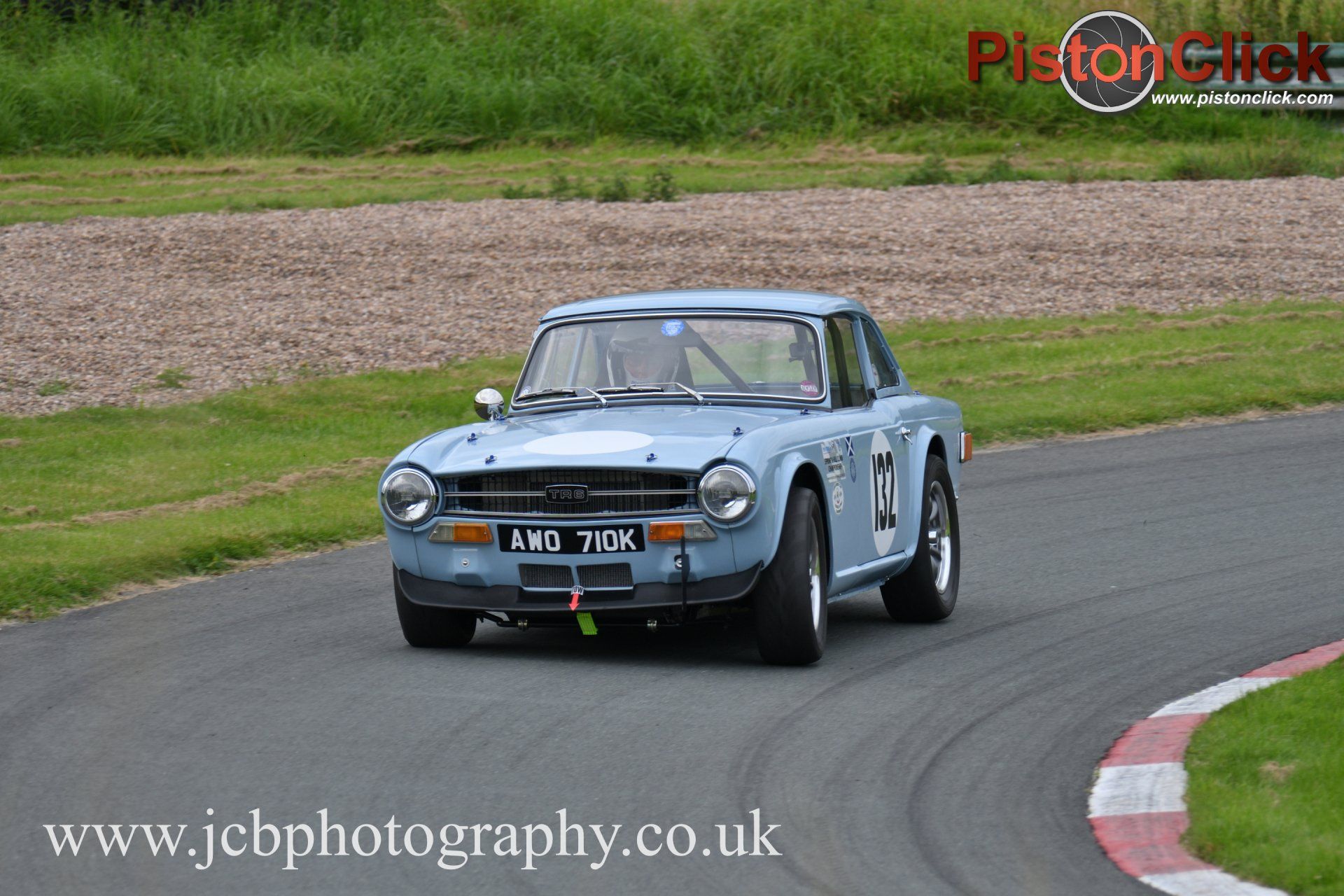 Jim Johnstone driving his Triumph TR6