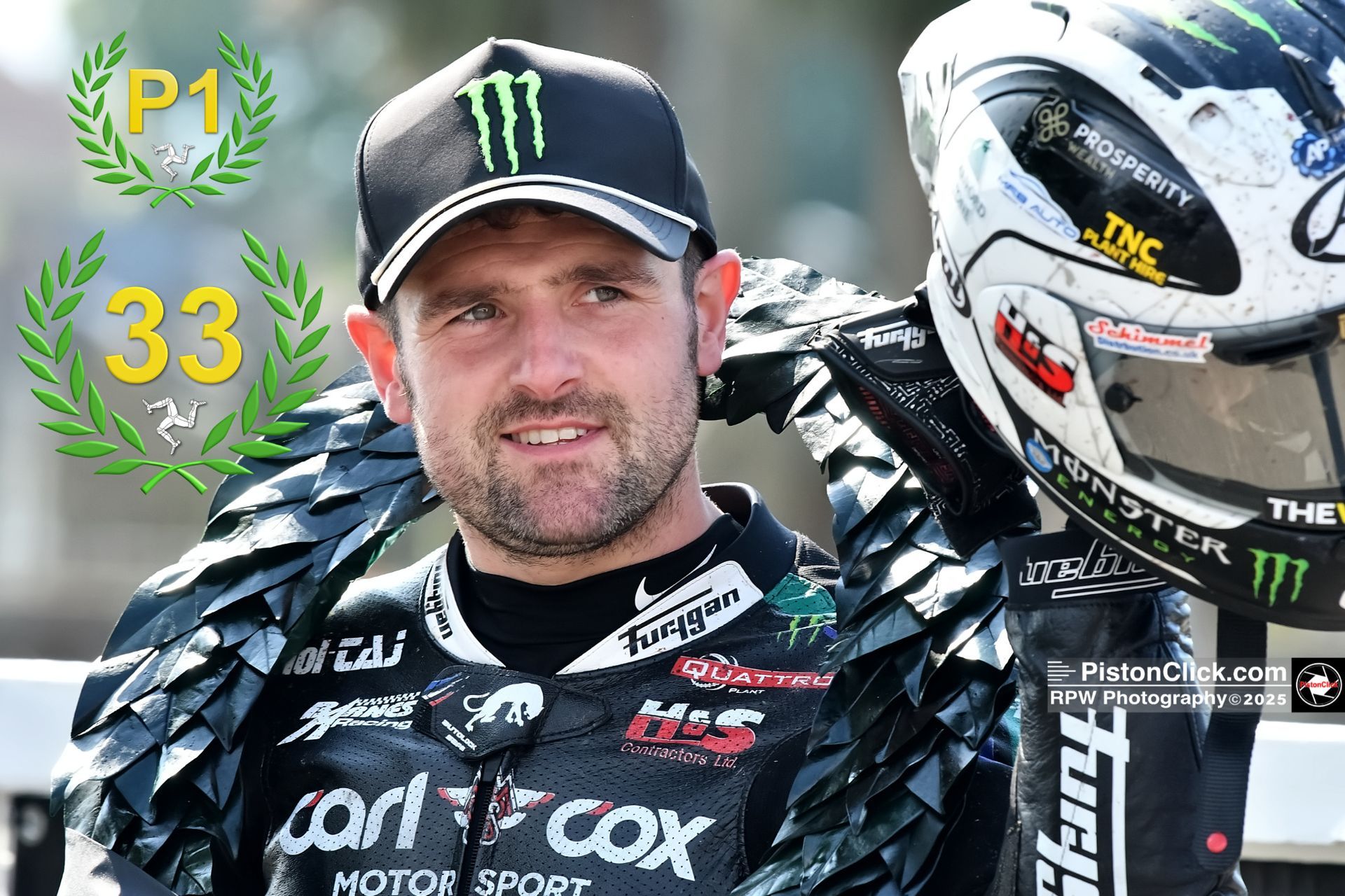 DUNLOP, Michael winning for a record braking 33rd time at the IoM TT
