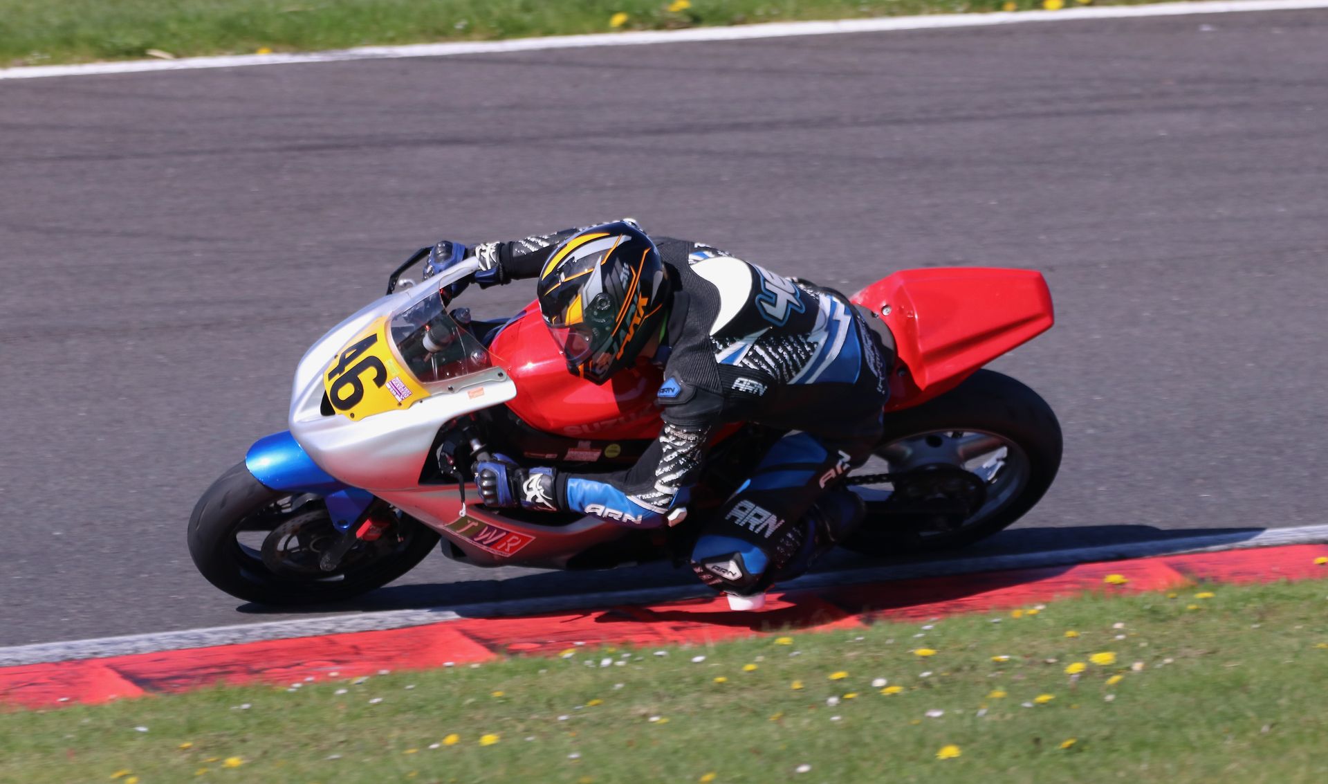 Joe Woodward at the Cadwell Park NG Road Racing meeting.