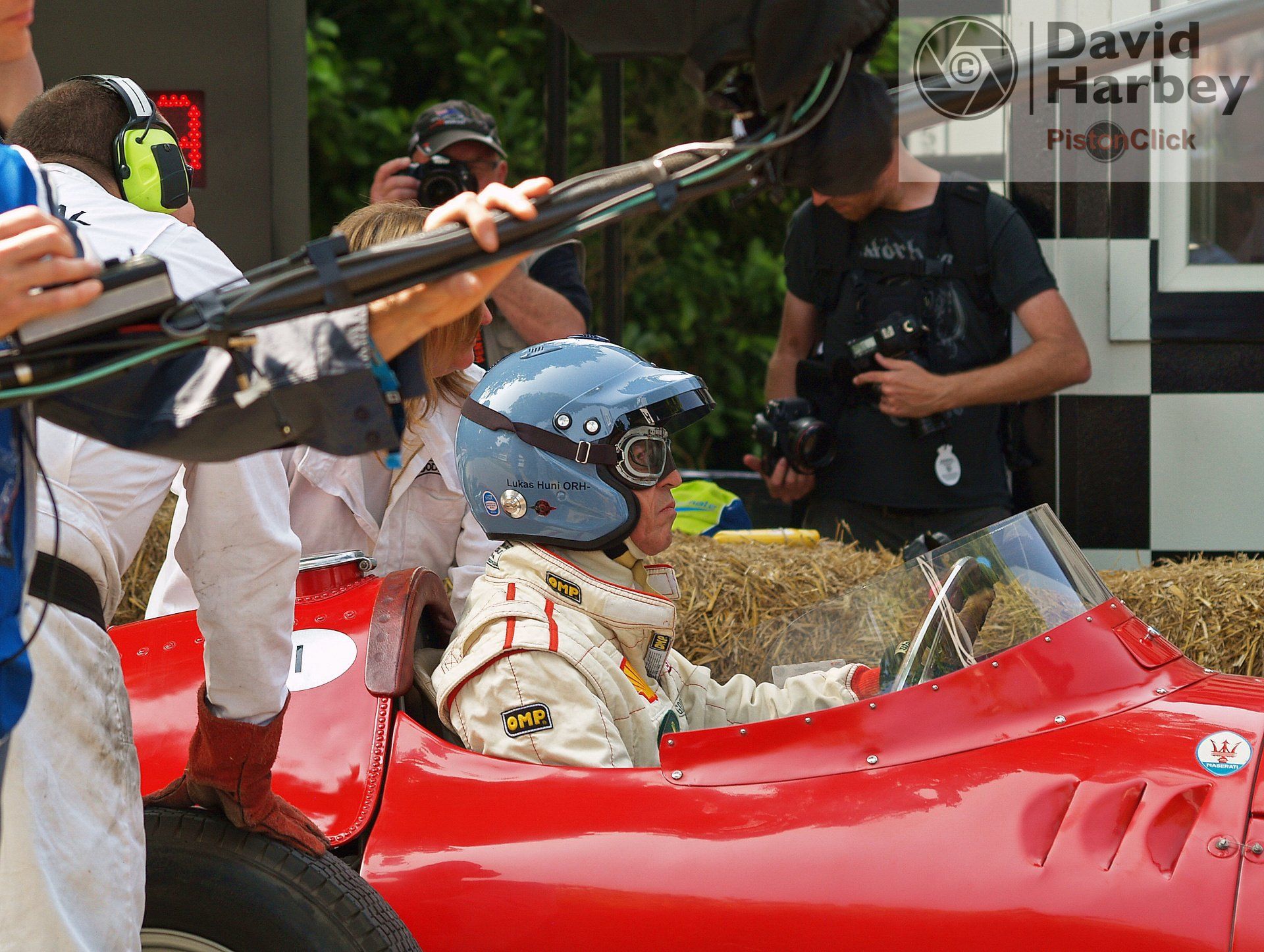 Lukas Huni in the Maserati 250F