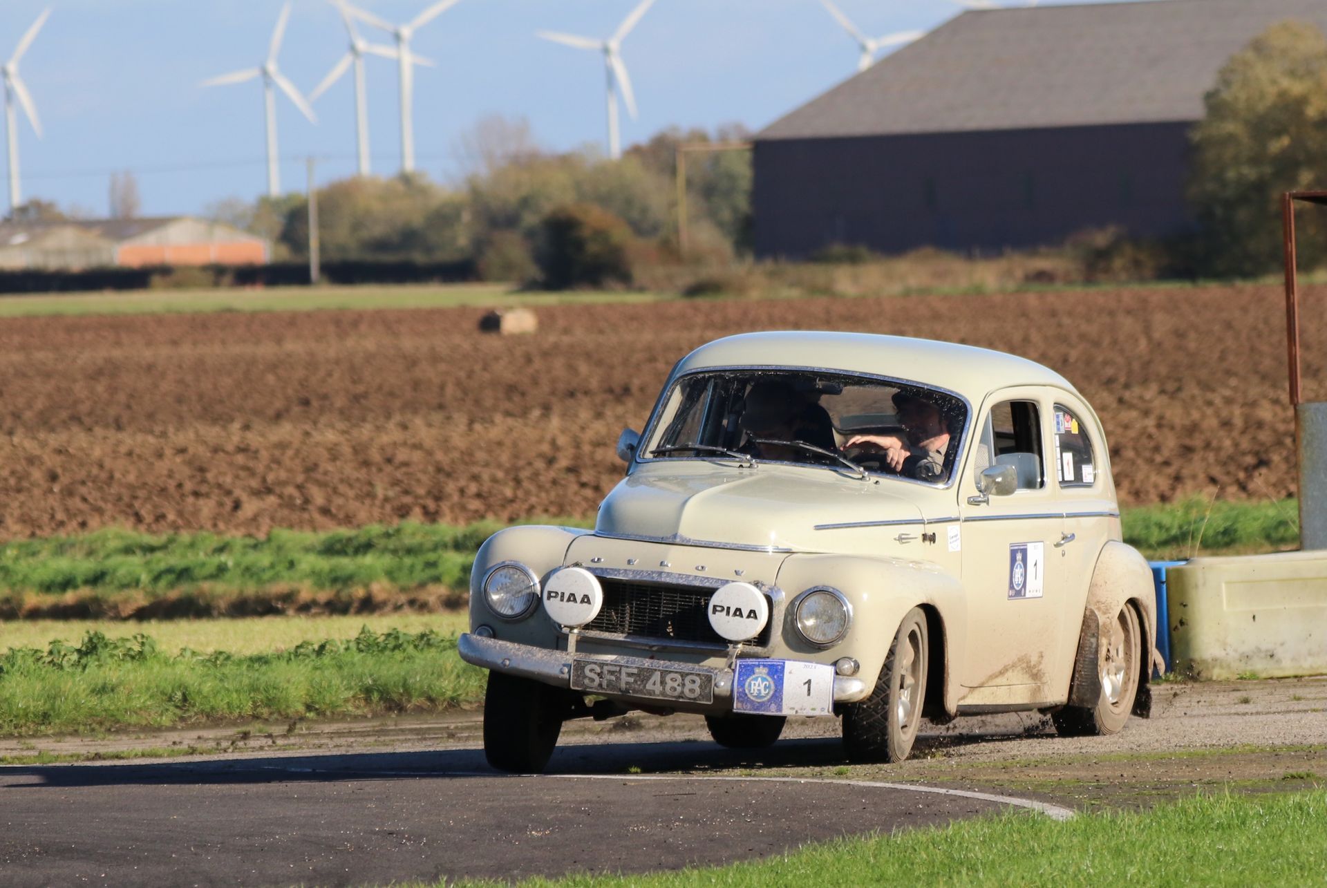 classic rally car competing in the RAC Rally of the Tests