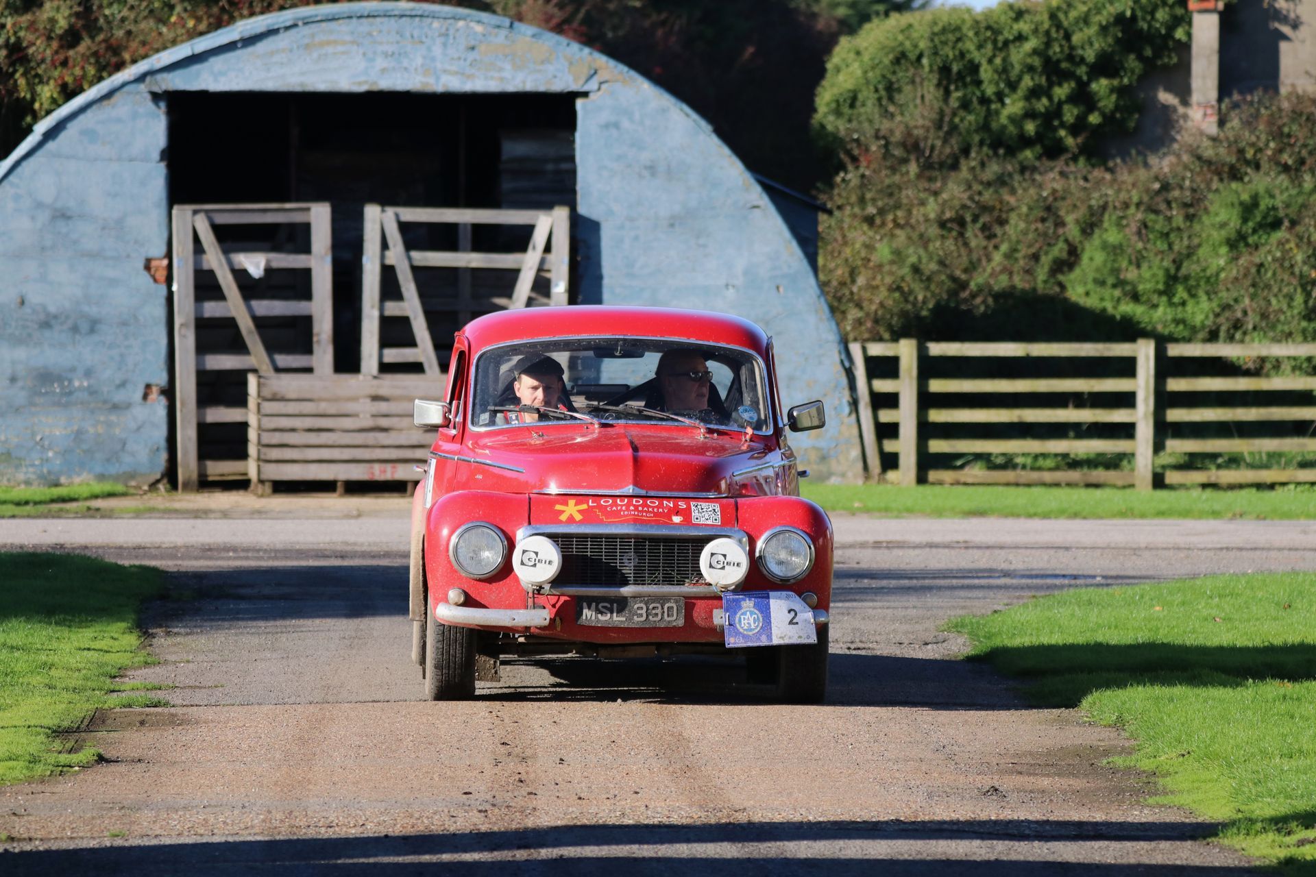 Classic Rally cars competing in the RAC Rally of the Tests