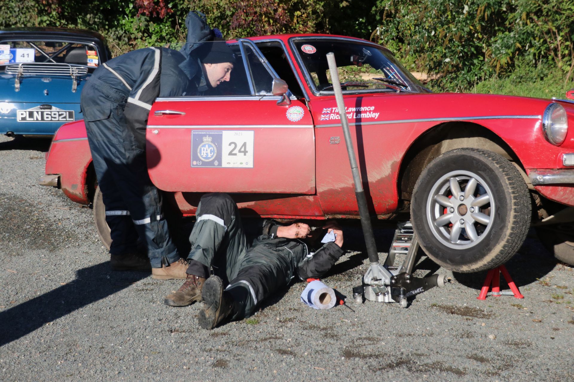 Photographing classic rally cars competing in the RAC Rally of the Tests