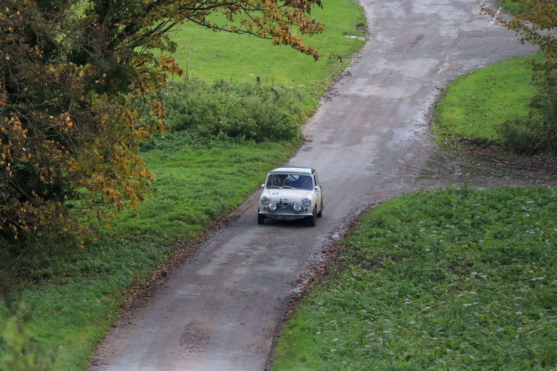 Classic Rally cars competing in the RAC Rally of the Tests