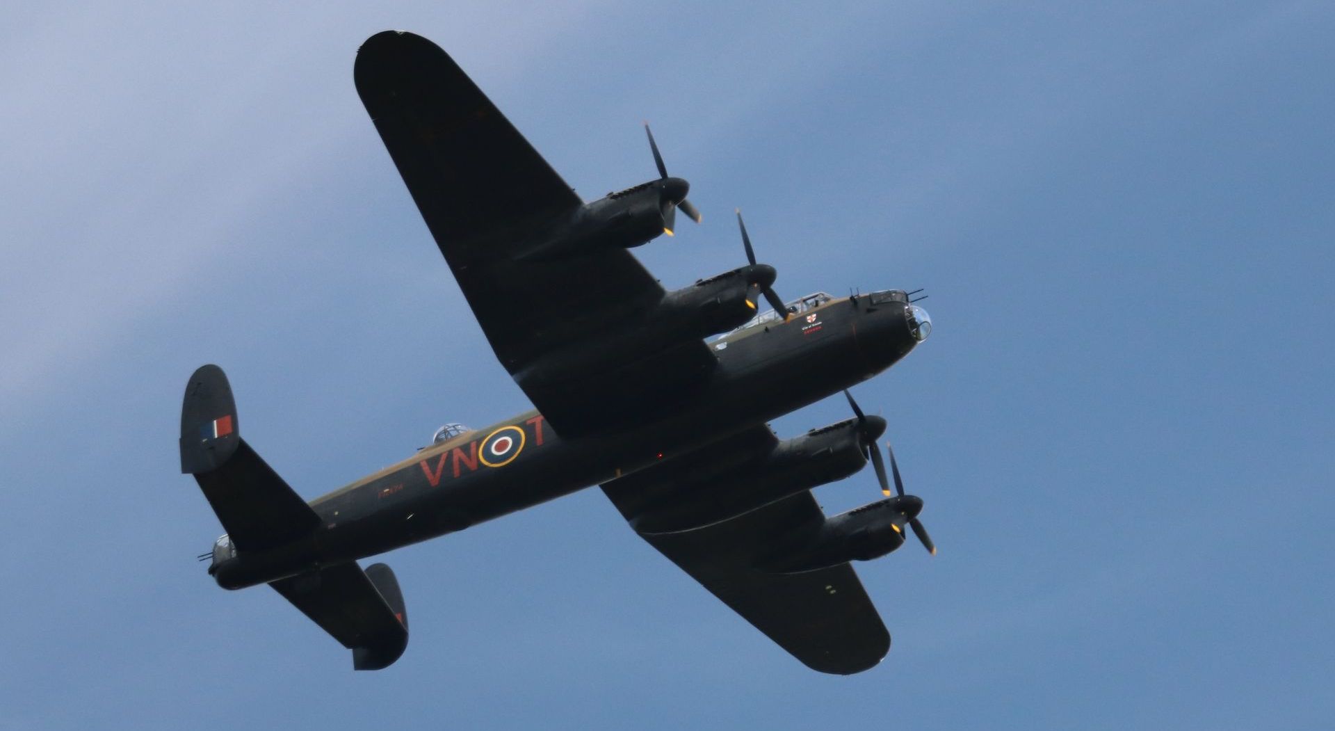 BBMF Lancaster flying over the Lombard Rally Festival Grimsthorpe Castle 2023