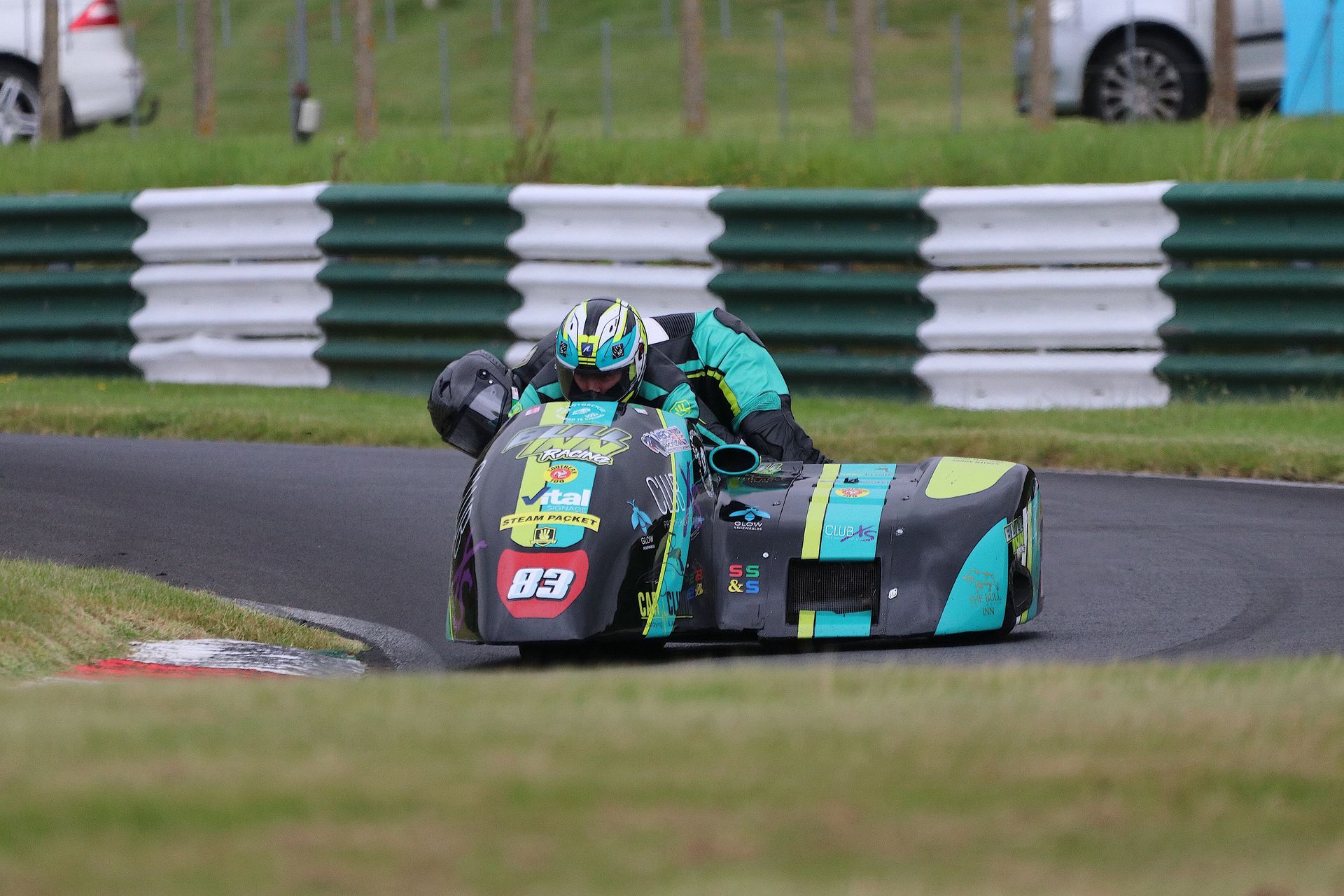 Ross Buchanan and Adam Evans at the International Sidecar Revival Cadwell Park 2024