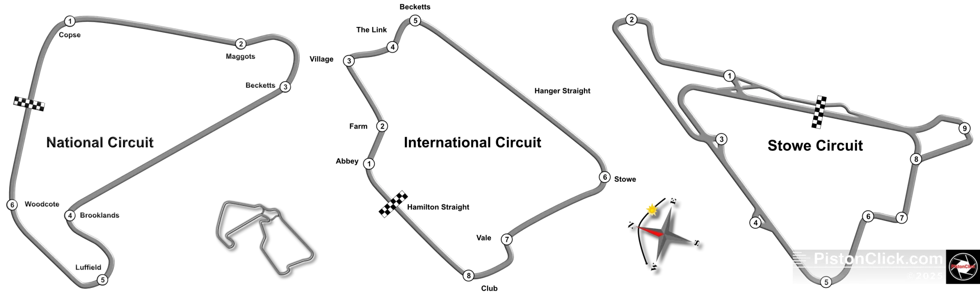 Silverstone circuit maps