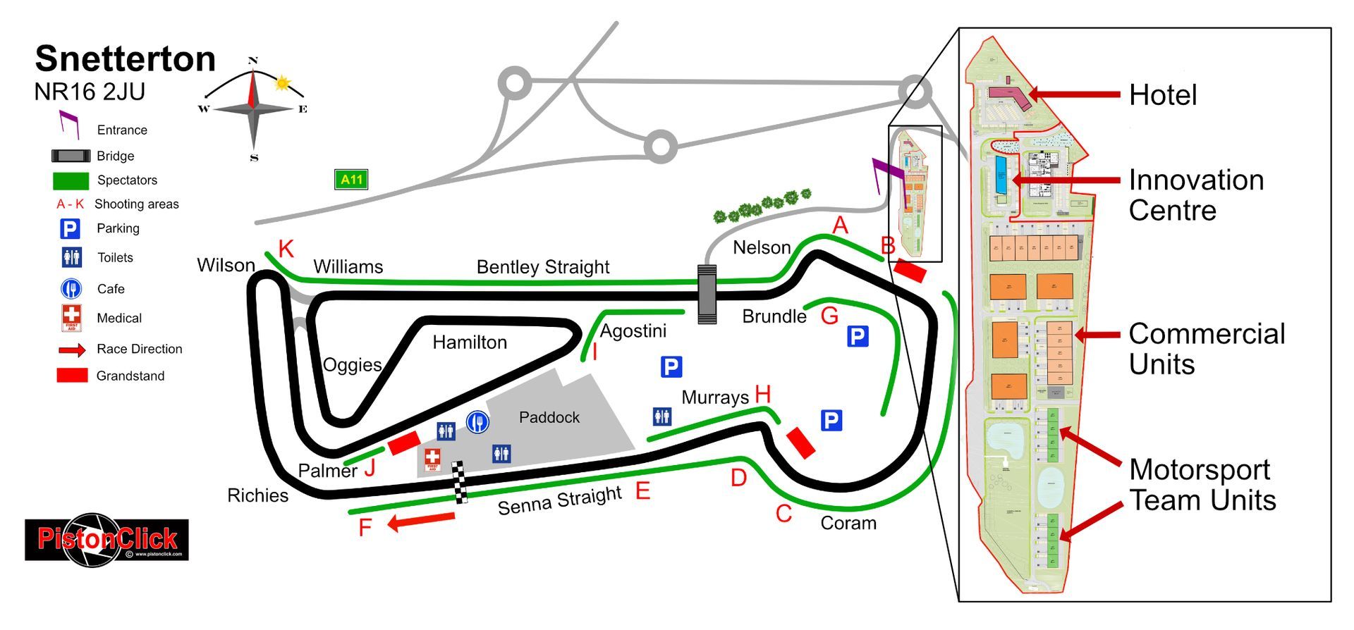 Snetterton application for planning permission and area for development map.