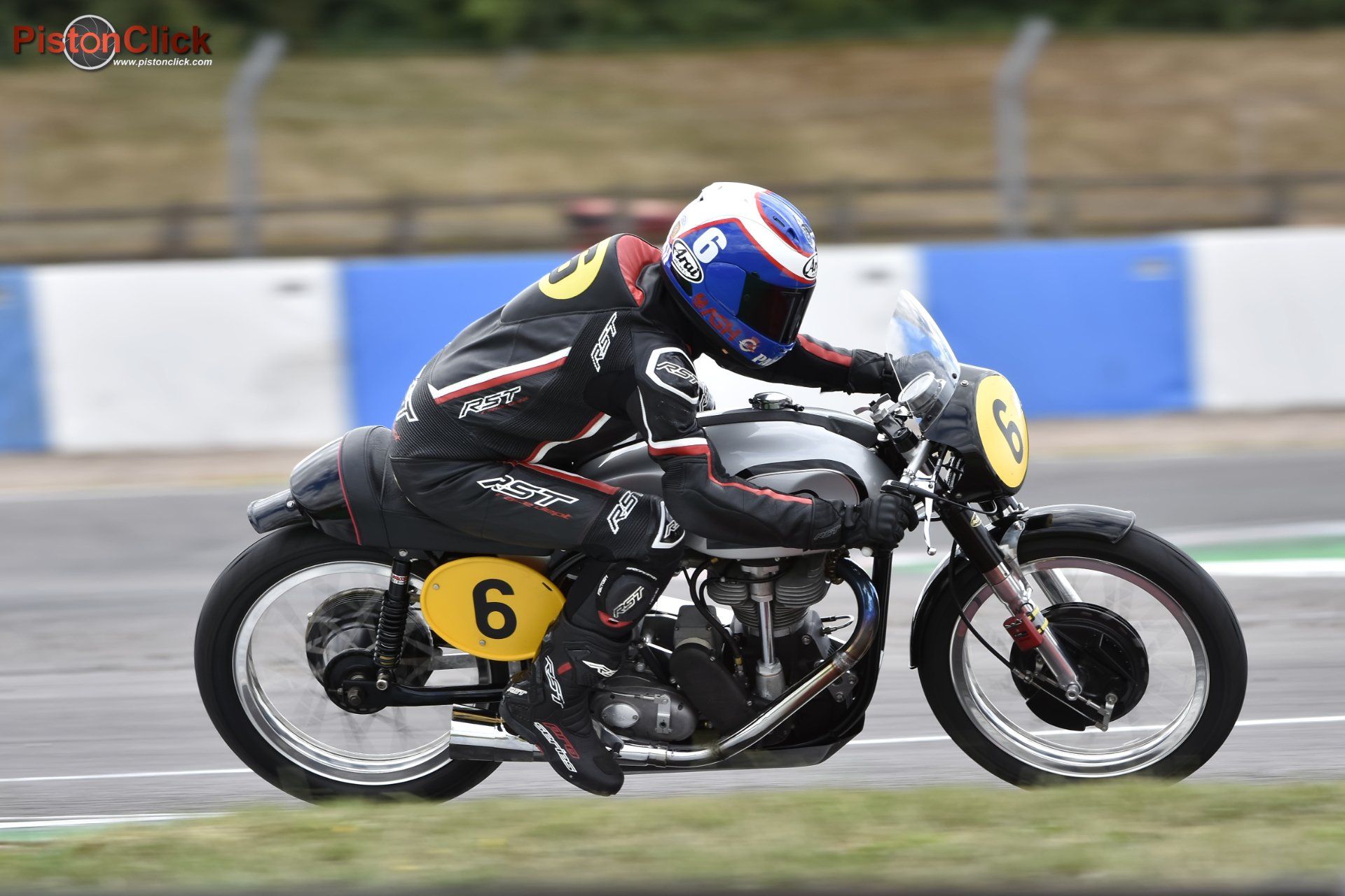 Steve Parish at the CMRC race meeting Donington Park