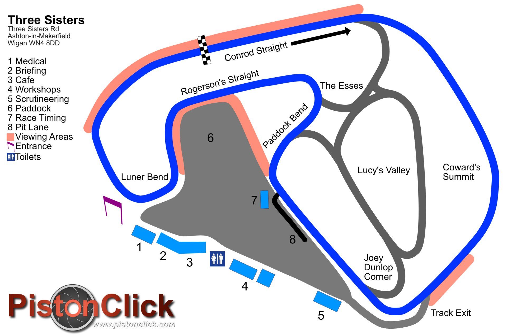Three Sisters Map