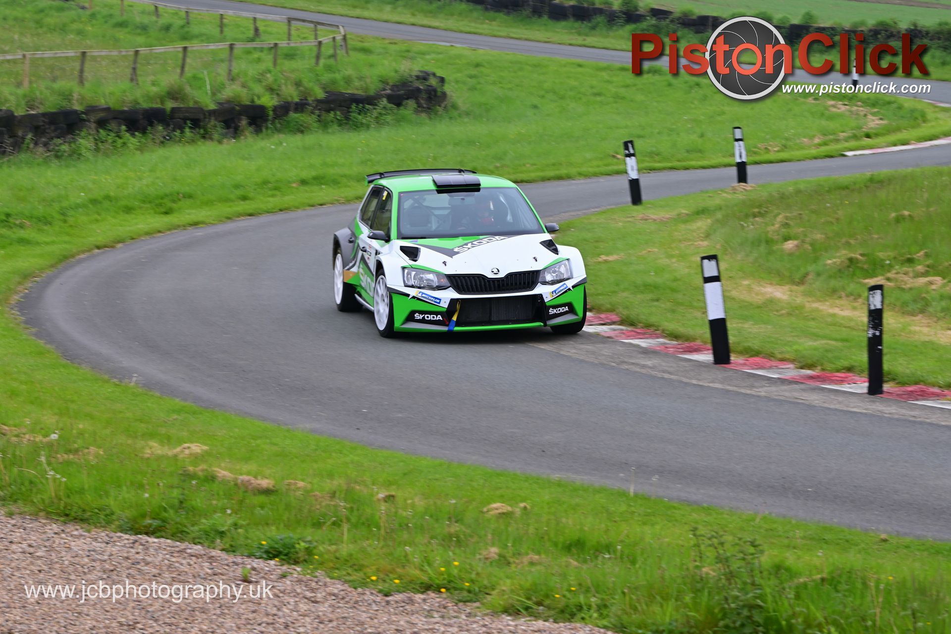 Scott Moran at Harewood Hillclimb in a Skoda Fabia R5