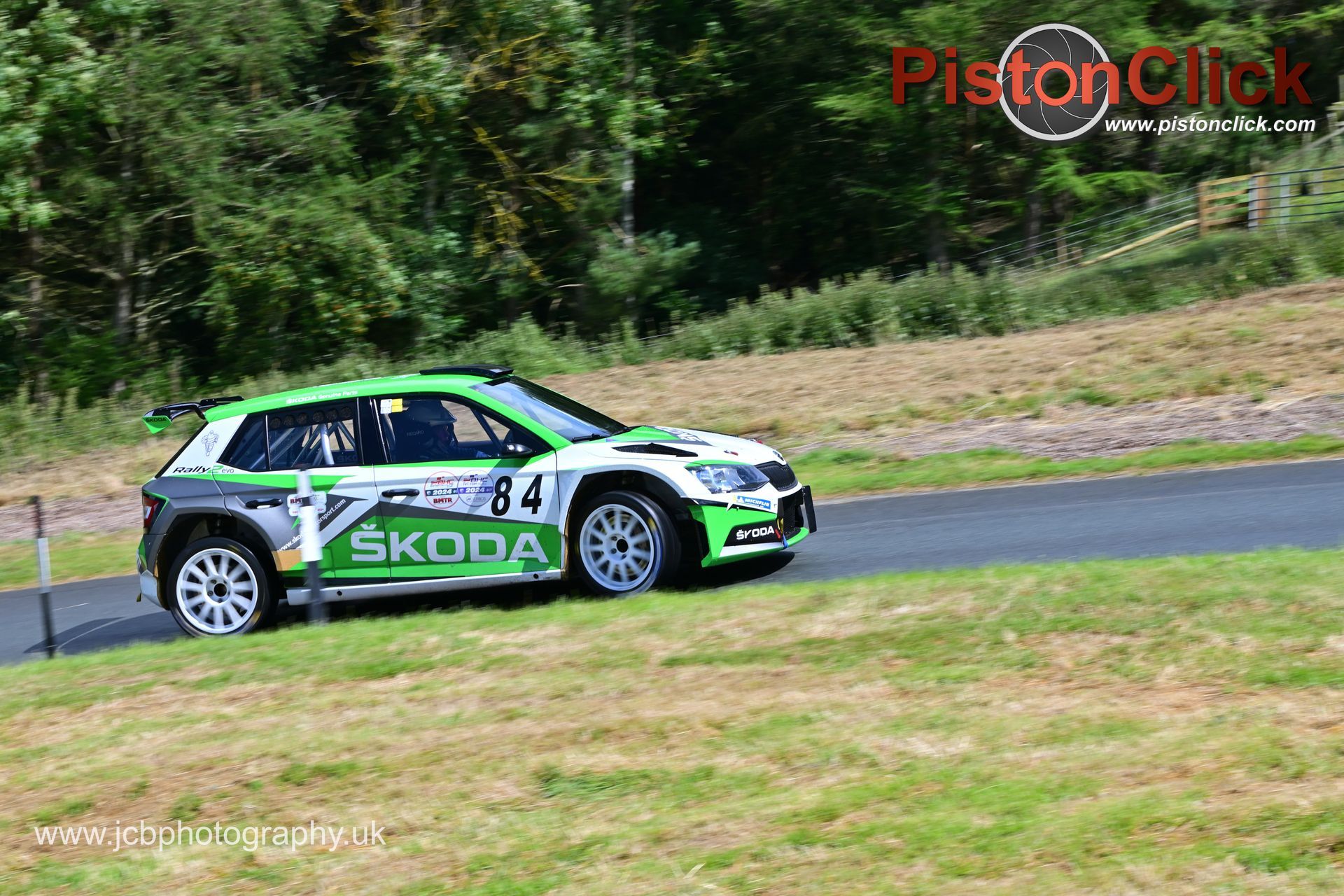 Former BHC Champion Roger Moran driving his Skoda Fabia R5