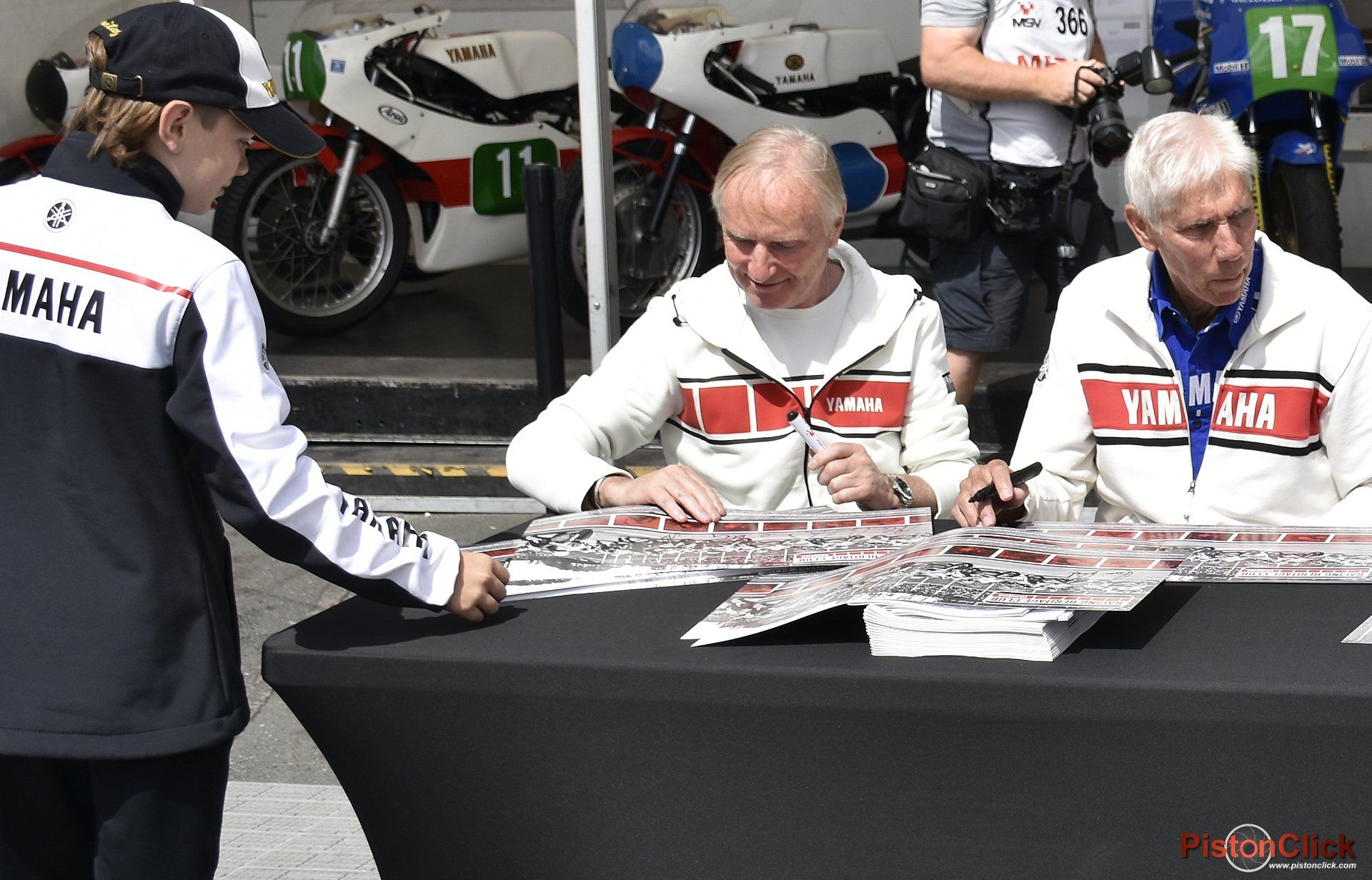 Brian Reid and Alan North motorcycle racer