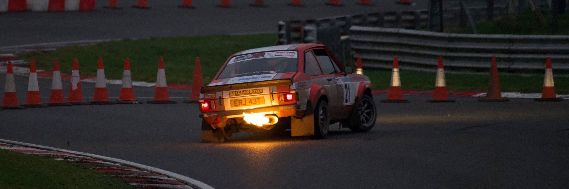 Ford Escort Mk2 flaming