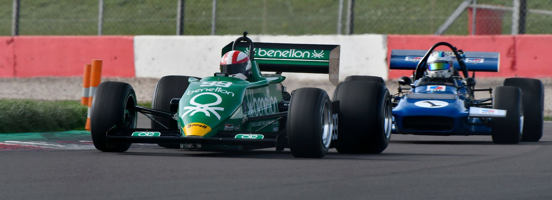 Classic F1 masters historic racing test day at Donington Park