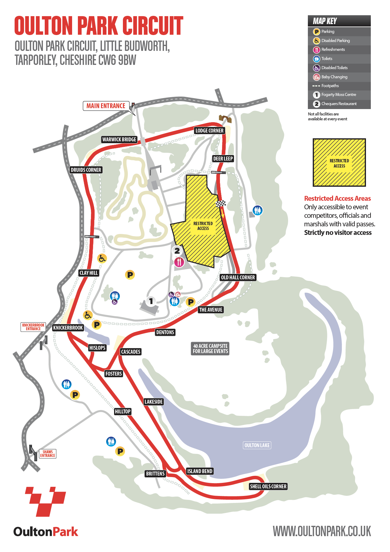 Oulton Park map