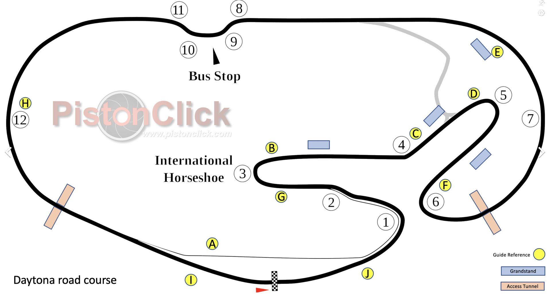 Daytona International Speedway map
