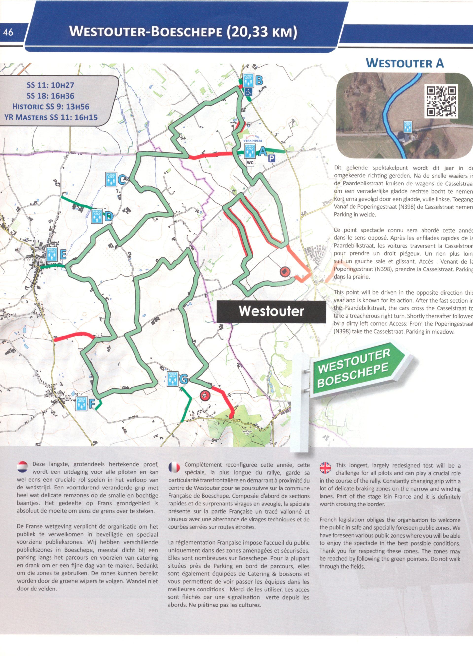 2019 Ypres Rally map
