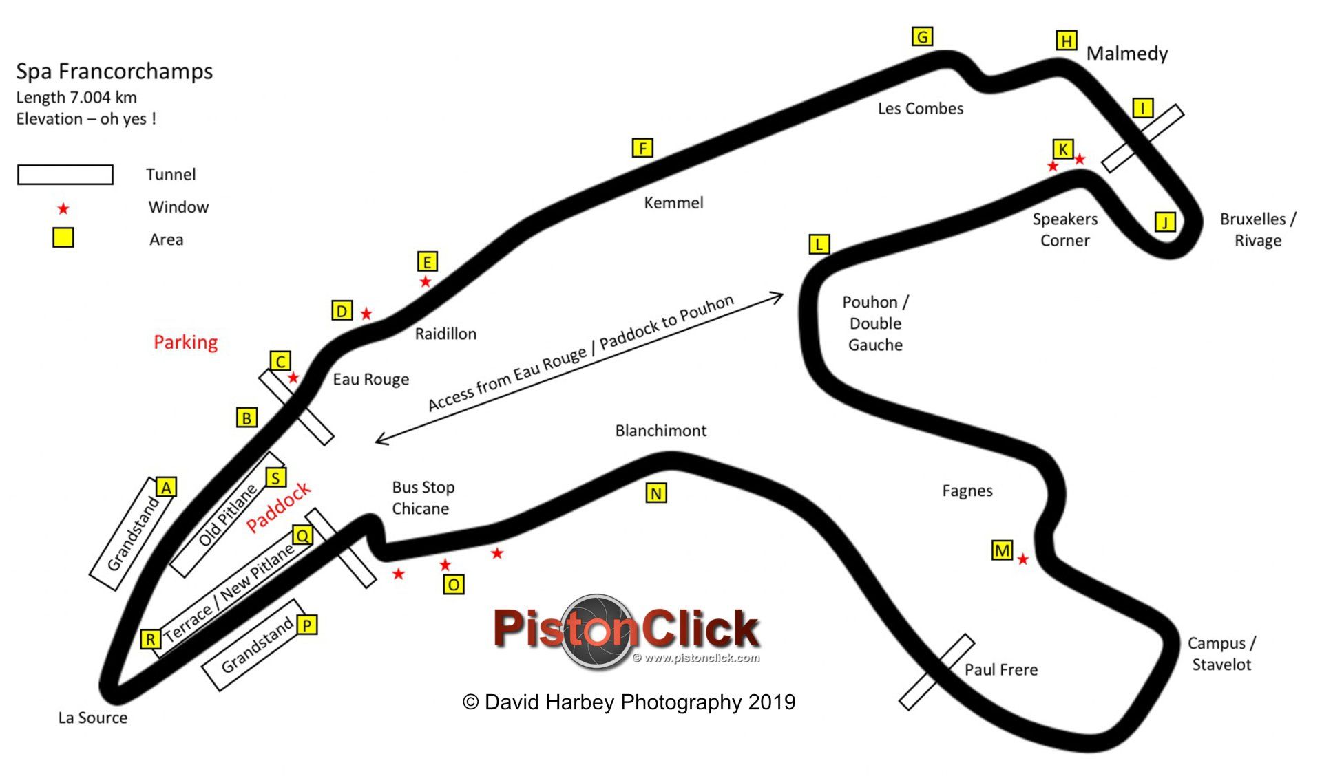 Spa Francorchamps map
