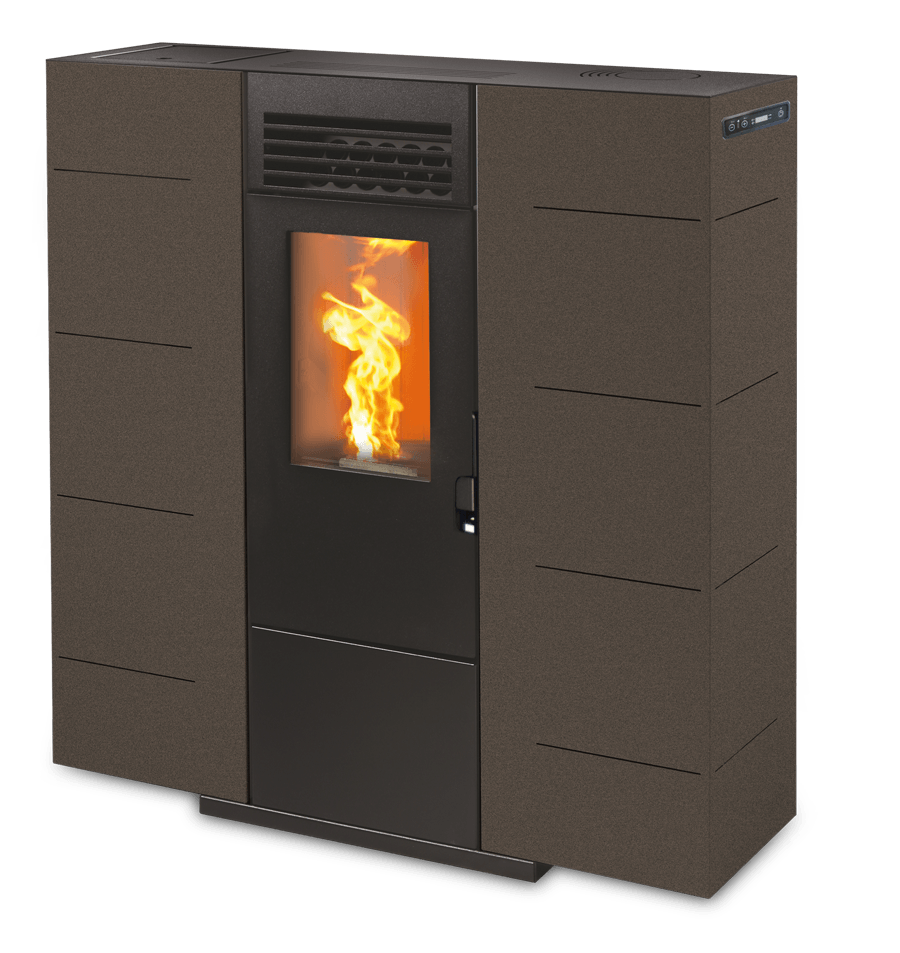 Estufa de pasillo para calefacción en hogar Ecobiometal