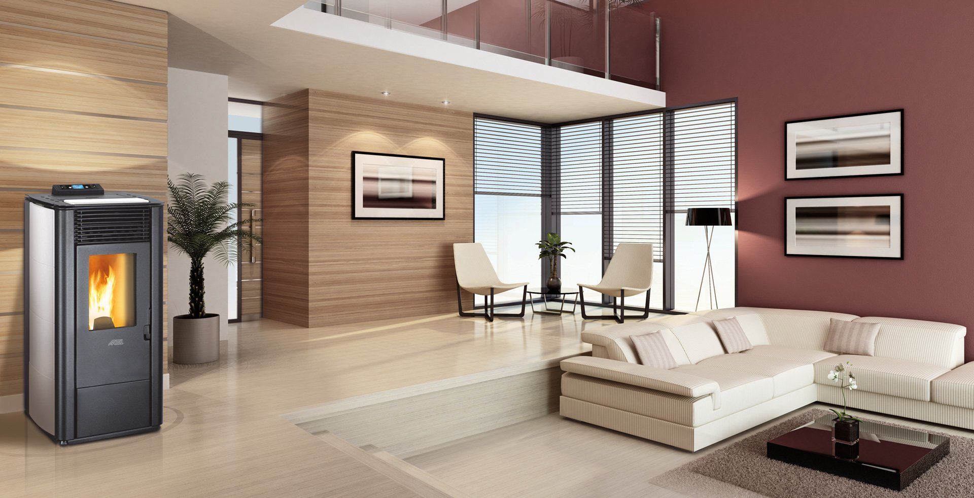 Gama de biomasa y funcionamiento de estufas Ecobiometal