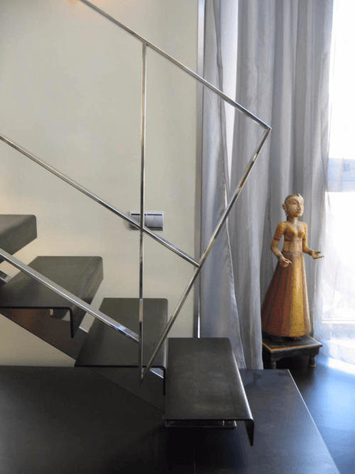 Barandilla metálica para hogar y negocio Ecobiometal