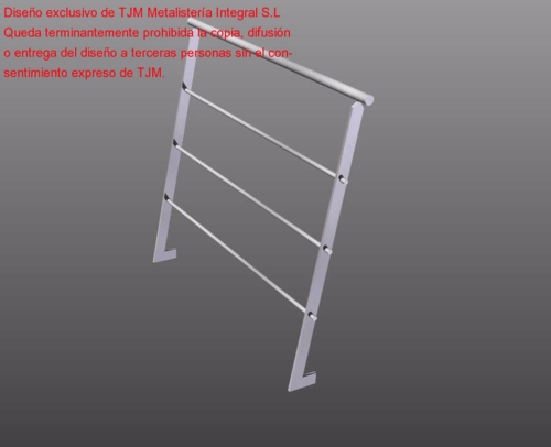 Barandilla de diseño moderno para escaleras Ecobiometal