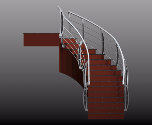 Barandilla metálica segura y decorativa Ecobiometal