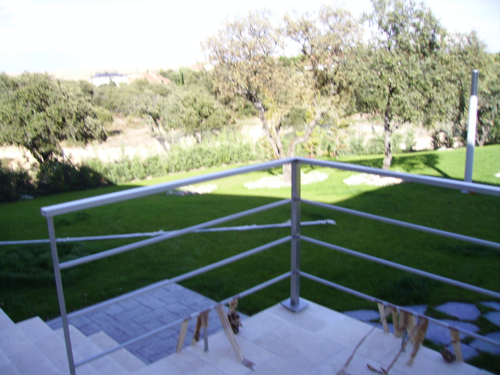 Barandilla de diseño moderno para escaleras Ecobiometal