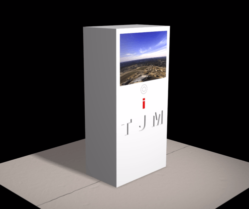 Kiosco metálico urbano Ecobiometal